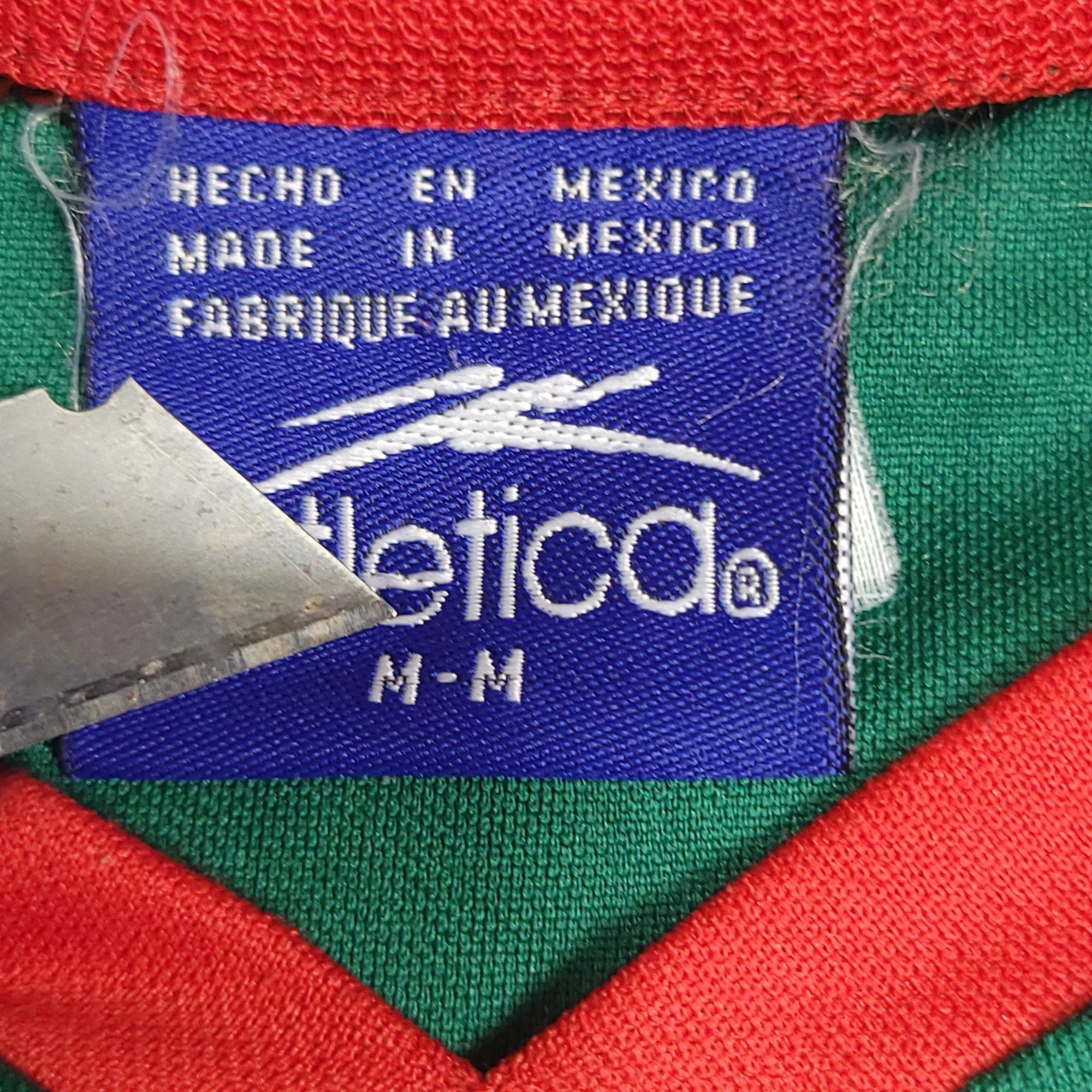 Atletica Blanco Mexico 2002 WORLD CUP Atletica Home Jersey M Size US M / EU 48-50 / 2 - 7 Thumbnail