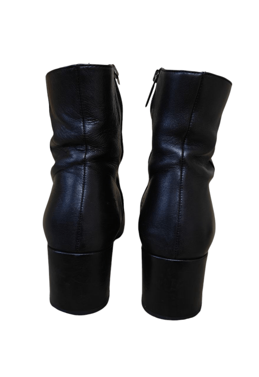 Genuine Leather Italian True Leather Boots, Opti Zipper Size US 8 / IT 38 - 4 Thumbnail