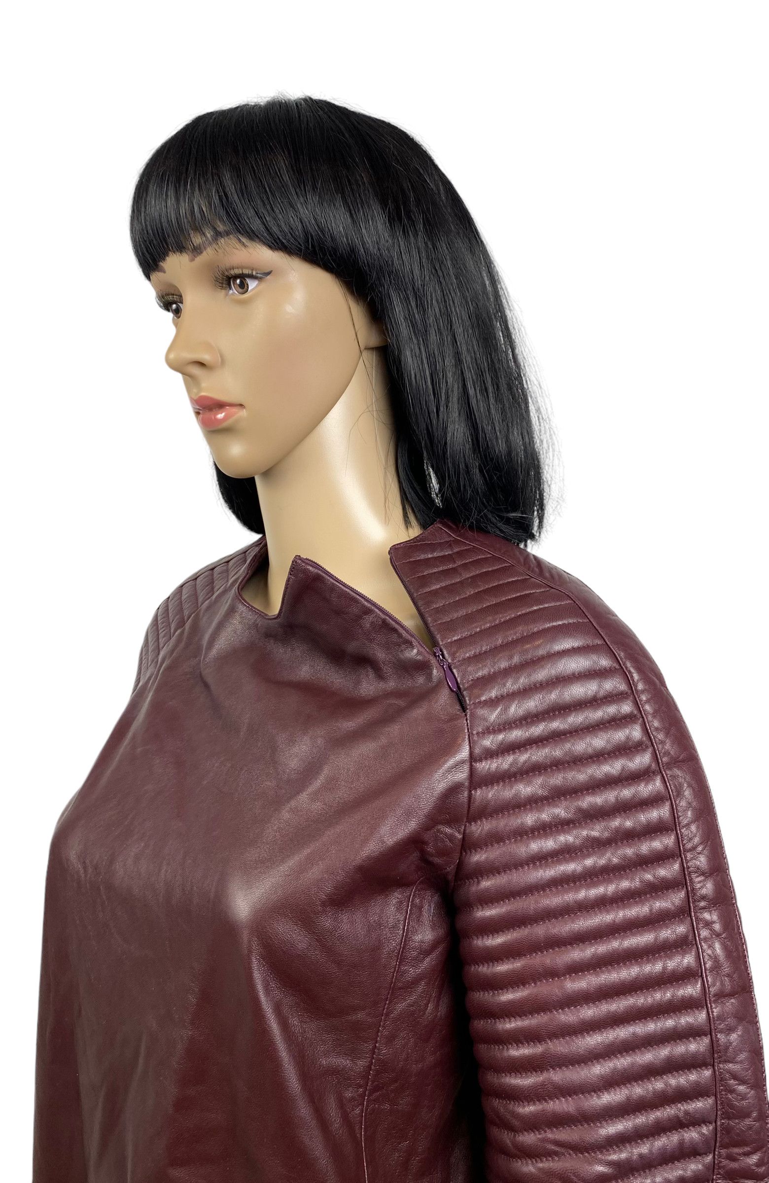 Designer HAKAAN genuine leather structure womens jacket size 34 Size XS / US 0-2 / IT 36-38 - 6 Thumbnail