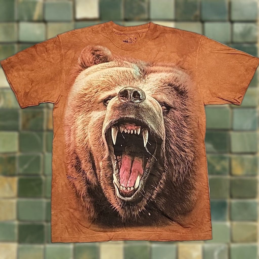 The Mountain VINTAGE The Mountain Shirt Men M Rust Orange Tie Dye Grizzly Bear Outdoor Nature TEE Size US M / EU 48-50 / 2 - 1 Thumbnail