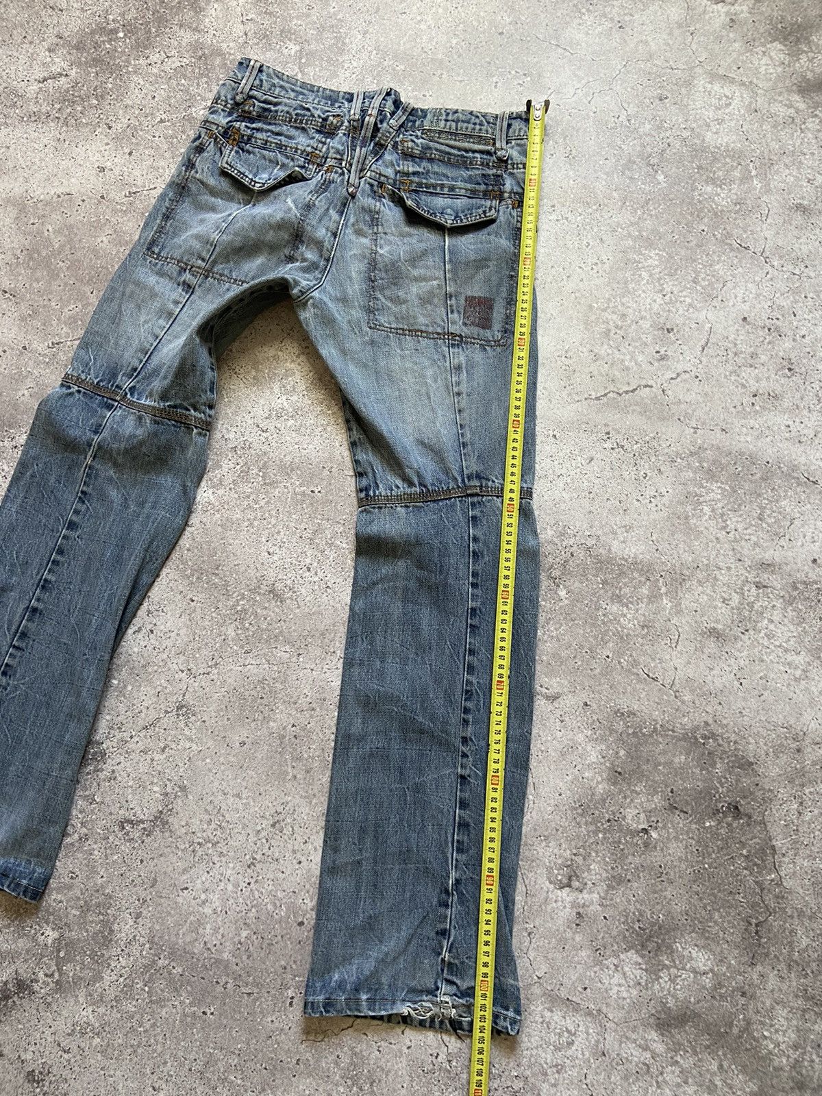 Japanese Brand Marithe Francois Girbaud Jeans Faded Blue Denim Size US 30 / EU 46 - 12 Thumbnail