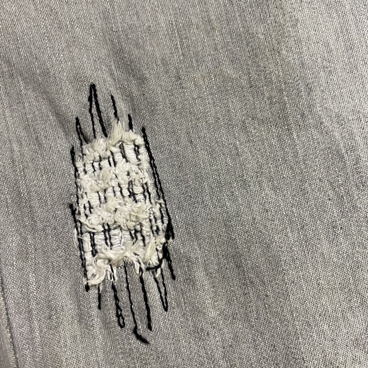 Japanese Brand Distressed Patchwork JPPEG stretcable denim Size US 33 - 11 Thumbnail