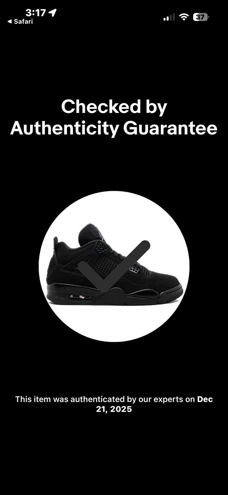 Jordan Brand Black Cat Jordan 4 2020 Size US 12.5 / EU 45-46 - 8 Thumbnail