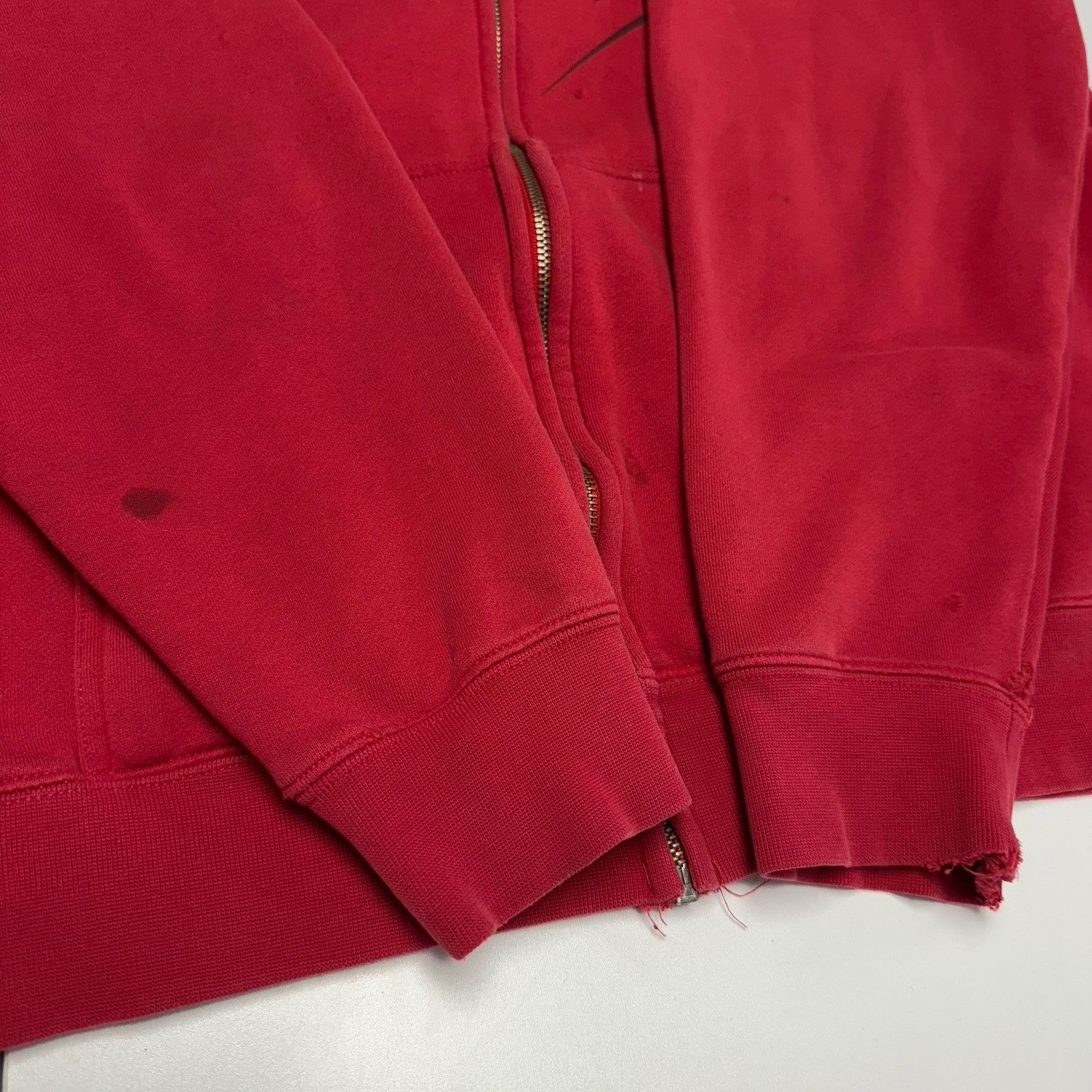 Vintage Vintage Thor Racing Hoodie Sweatshirt Mens XL Red Full Zip Y Size US XL / EU 56 / 4 - 10 Thumbnail