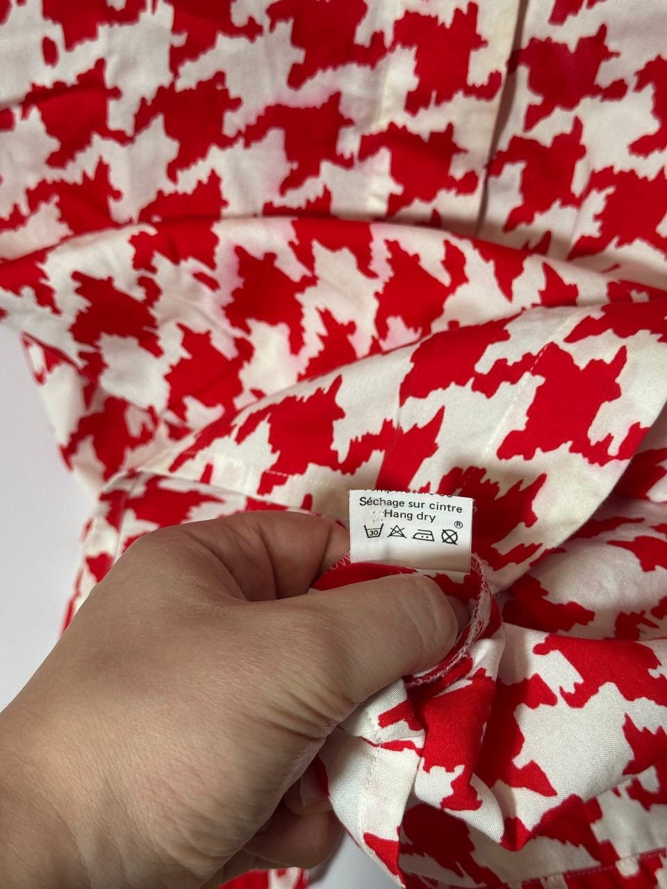 Celine Vintage Celine White & Red Short Sleeve Top Size M Size M / US 6-8 / IT 42-44 - 8 Thumbnail