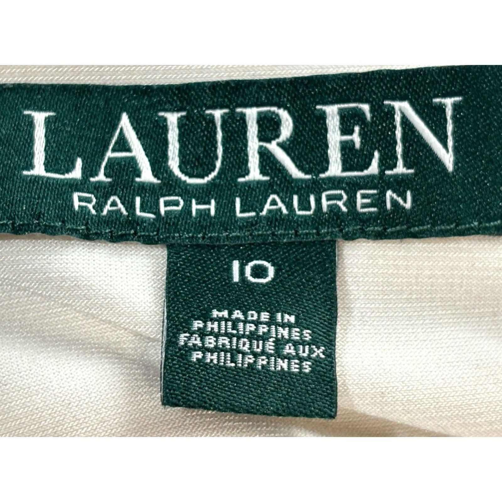 Ralph Lauren VINTAGE Lauren Ralph Lauren Sheath Dress Women’s 10 Black Ivory Ruched Boat Neck Pullover Party/Cocktail Business Mens? Size L / US 10 / IT 46 - 7 Thumbnail