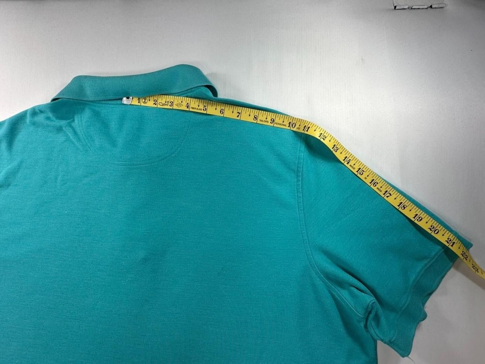 Croft & Barrow Croft Barrow 1/4 Button Polo Shirt Aqua Blue Mens 2XL Size US XXL / EU 58 / 5 - 5 Thumbnail
