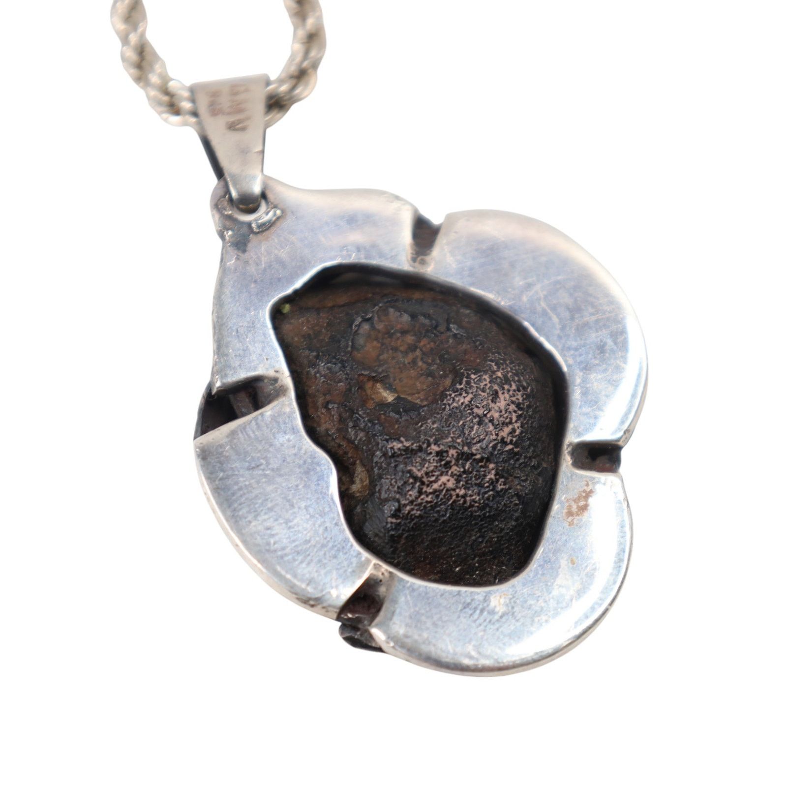 Vintage VTG Artist GMV Sterling Silver Feather Druzy Quartz Geode Size ONE SIZE - 5 Thumbnail
