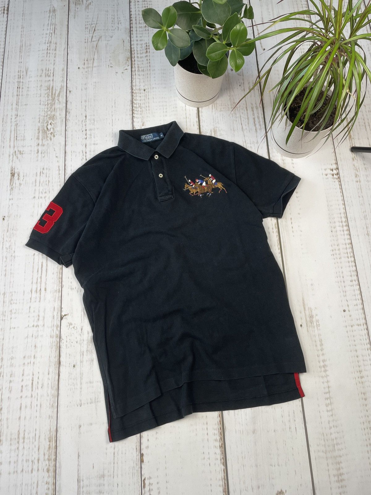 Pre-owned Polo Ralph Lauren X Vintage Chief Keef Polo Ralph Laurent Vintage Shirt Drill In Black