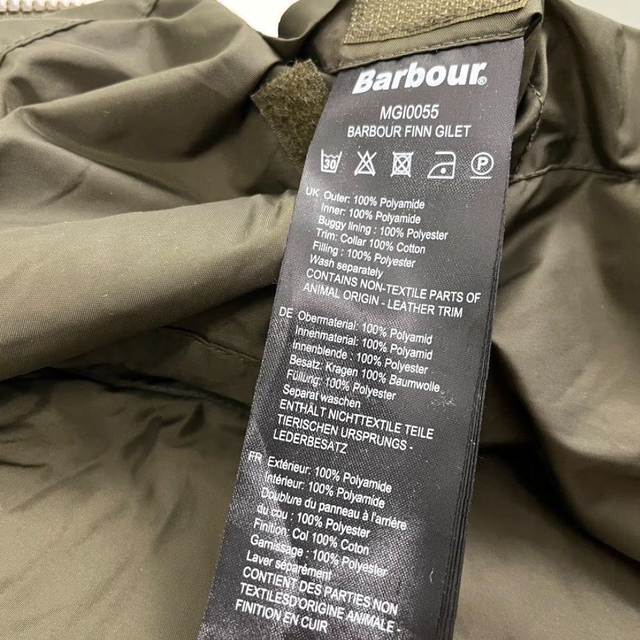 Barbour Barbour Finn Gilet Vest Mens XL Olive Green Quilted Corduroy Collar Full Zip VINTAGE? No Size US XL / EU 56 / 4 - 3 Thumbnail