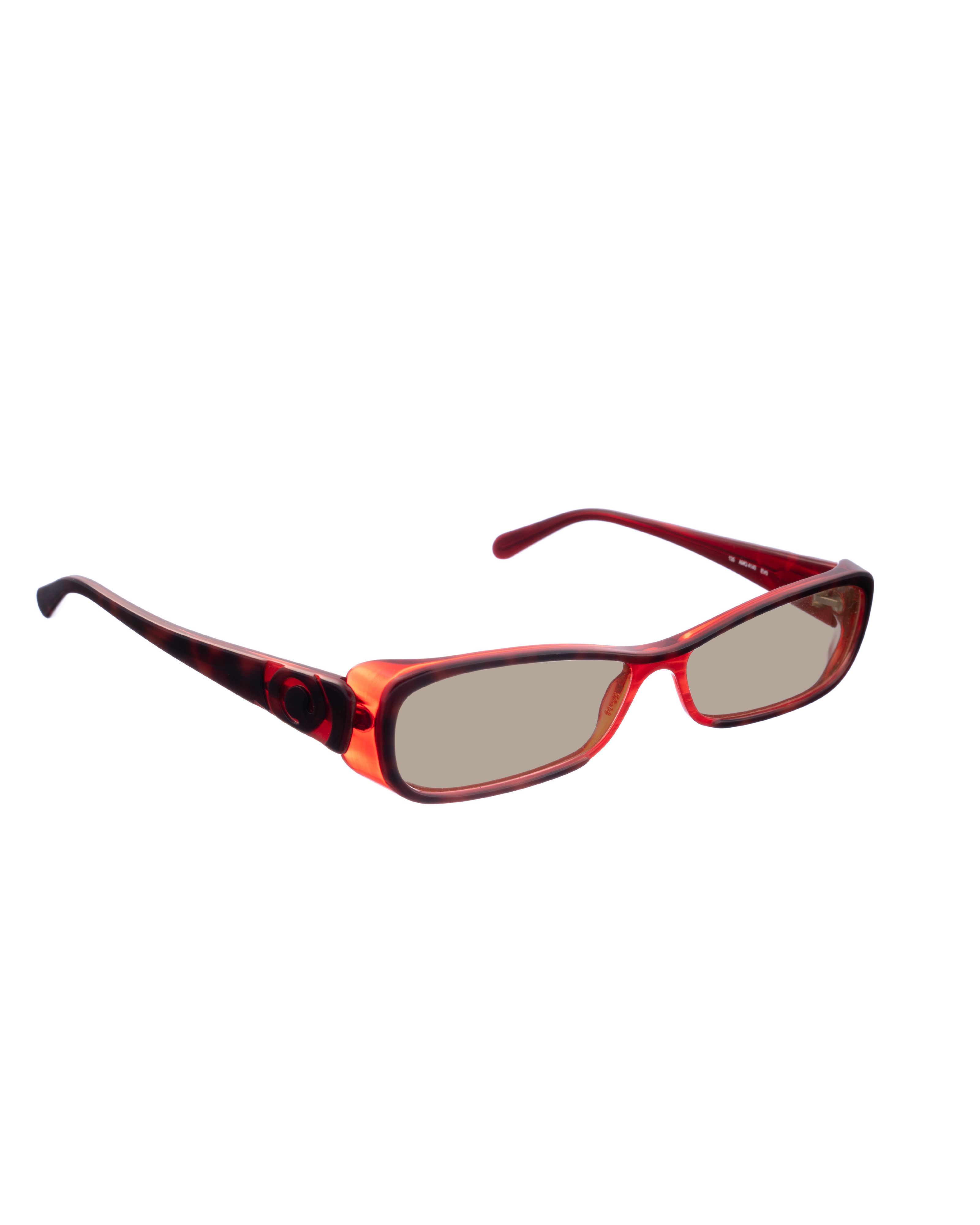 Alexander McQueen Alexander McQueen '90s Red Clear Cat-Eye Sunglasses Size ONE SIZE - 1 Thumbnail