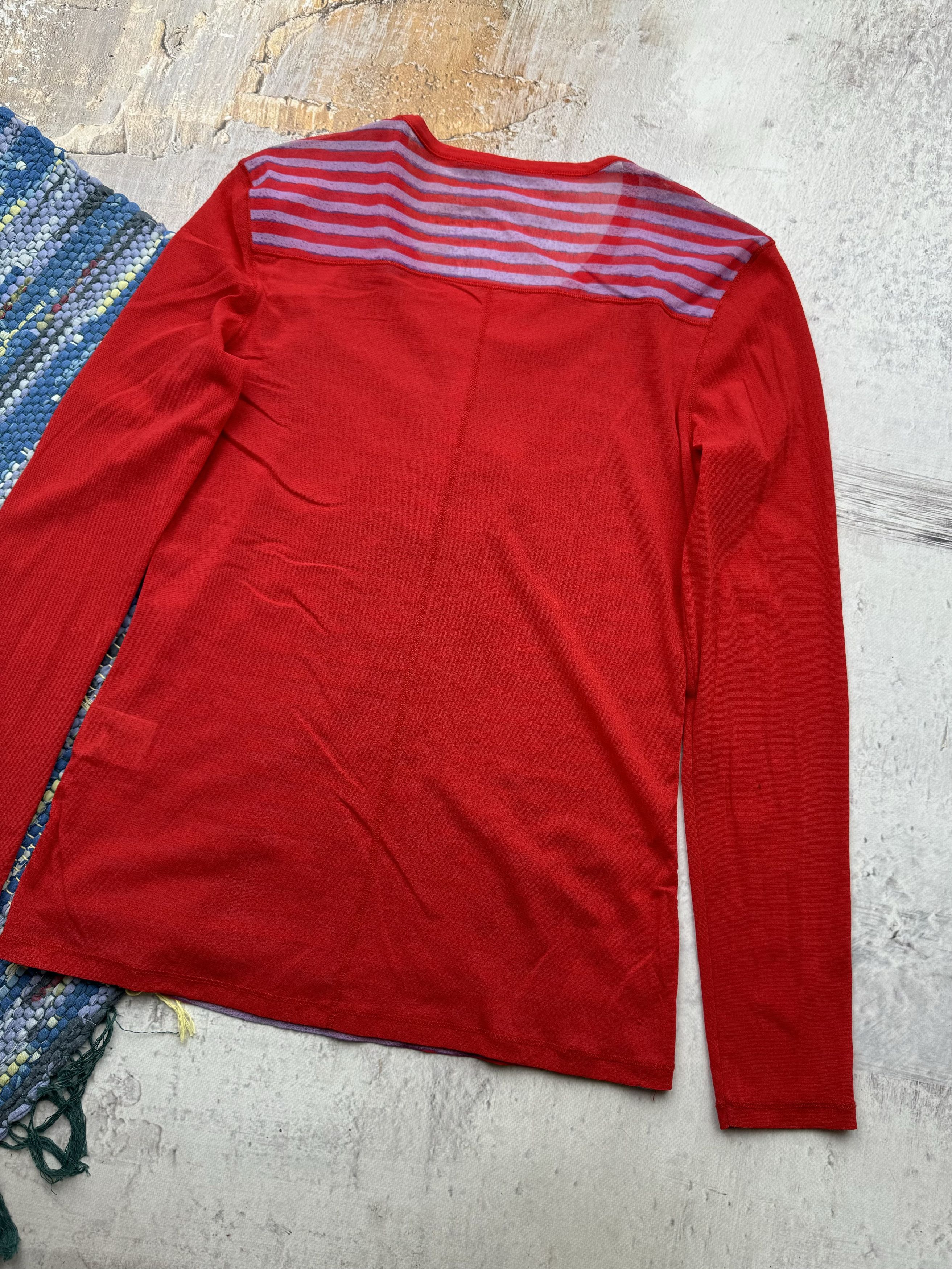 Vintage Vintage Printed Long Sleeve With Mesh Details A597(196) Size S / US 4 / IT 40 - 9 Thumbnail