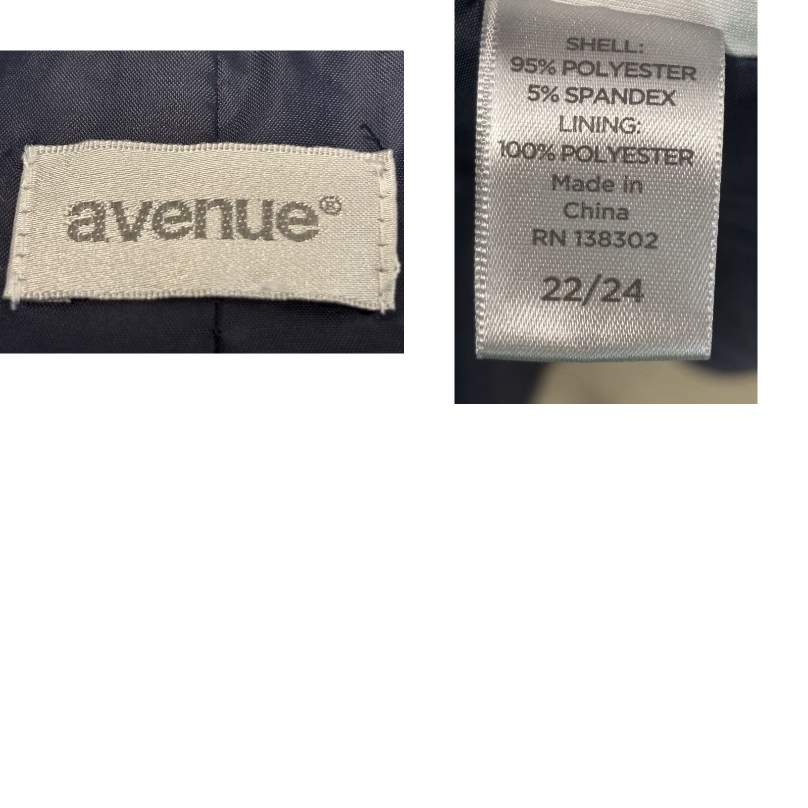 Avenue VINTAGE? No — Avenue Blazer Jacket 22/24 Plus Women’s Blue White Duster Long Sleeve Mid-Length Career Blazer Womens Blue 22/24 Avenue Size 3XL / US 20-22 - 8 Thumbnail
