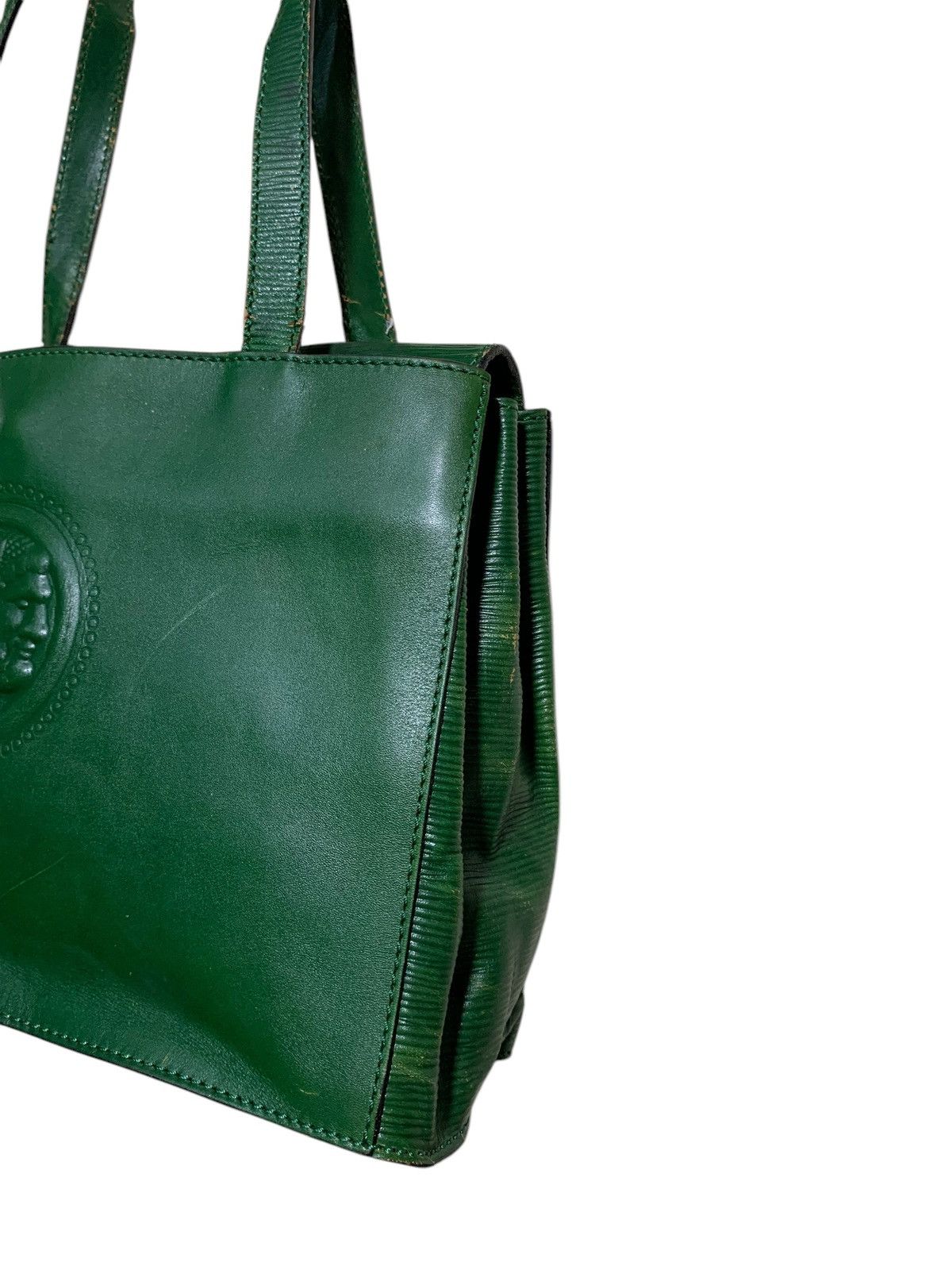 Fendi 🔥RARE VTG FENDI 499 GREEN LEATHER SHOULDER BAG Size ONE SIZE - 3 Thumbnail