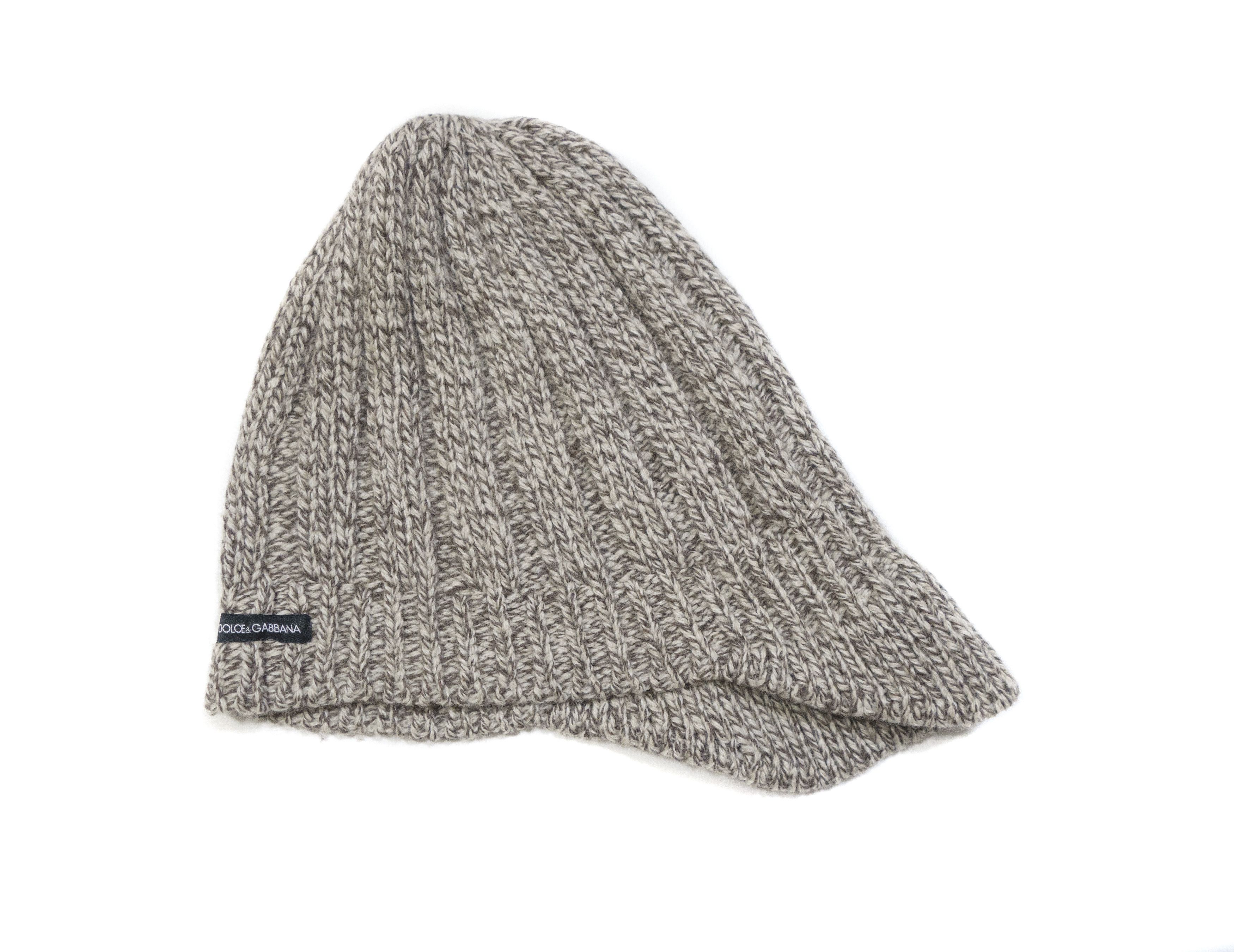 Dolce & Gabbana Logo Wool Knit Visor Hat Size ONE SIZE - 1 Thumbnail