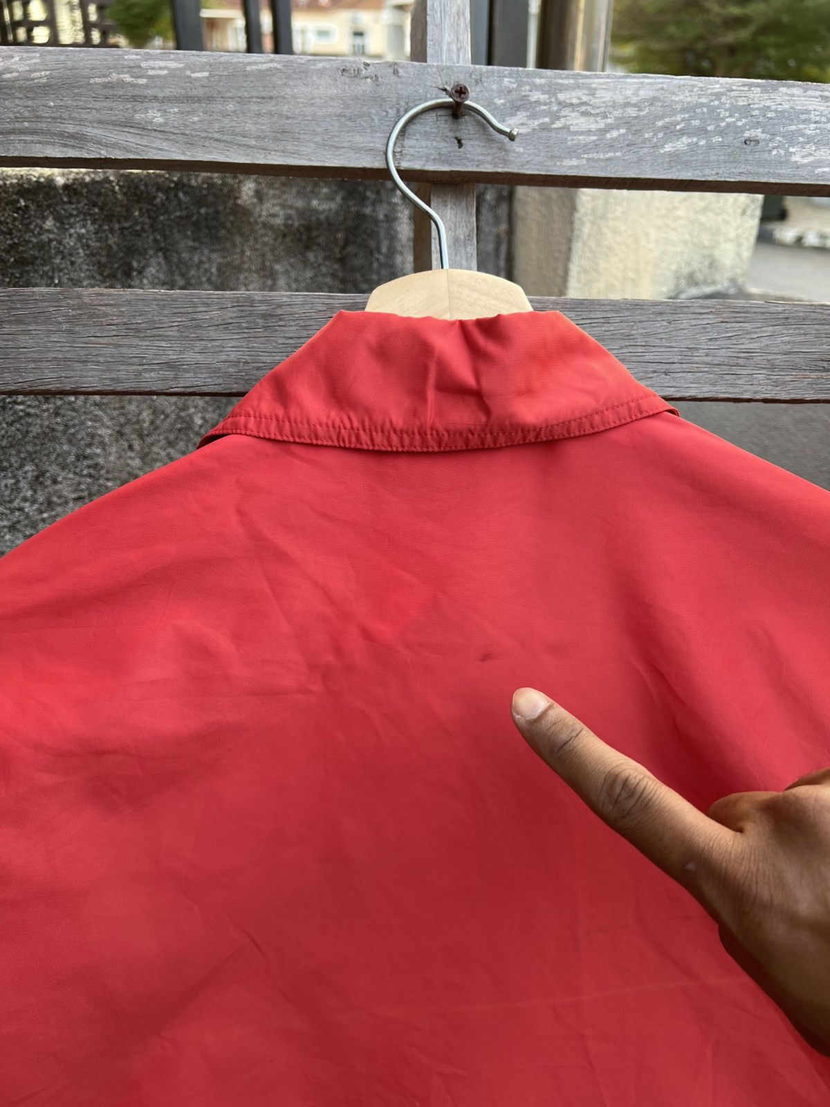 Burberry Burberry Red Button Jacket – Lightweight Casual Outerwear Size M / US 6-8 / IT 42-44 - 9 Thumbnail