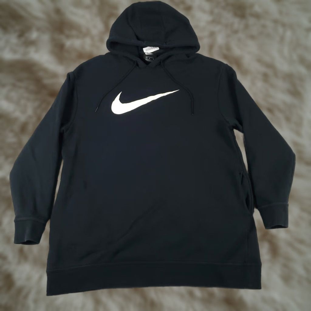 Nike Nike Hoodie Mens Medium Black Pullover Sweatshirt Swoosh Classic Outdoor Size US M / EU 48-50 / 2 - 1 Thumbnail