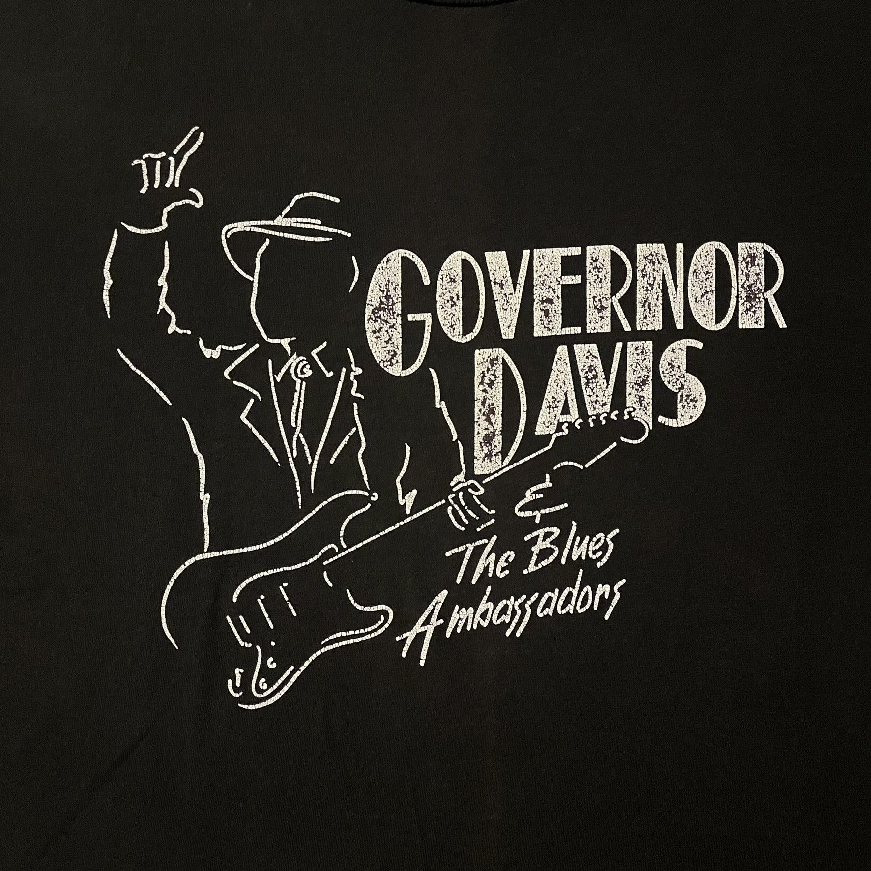 Jerzees × Vintage VTG 90s Governor Davis & The Blues Ambassadors Graphic Tee Size US XL / EU 56 / 4 - 3 Thumbnail