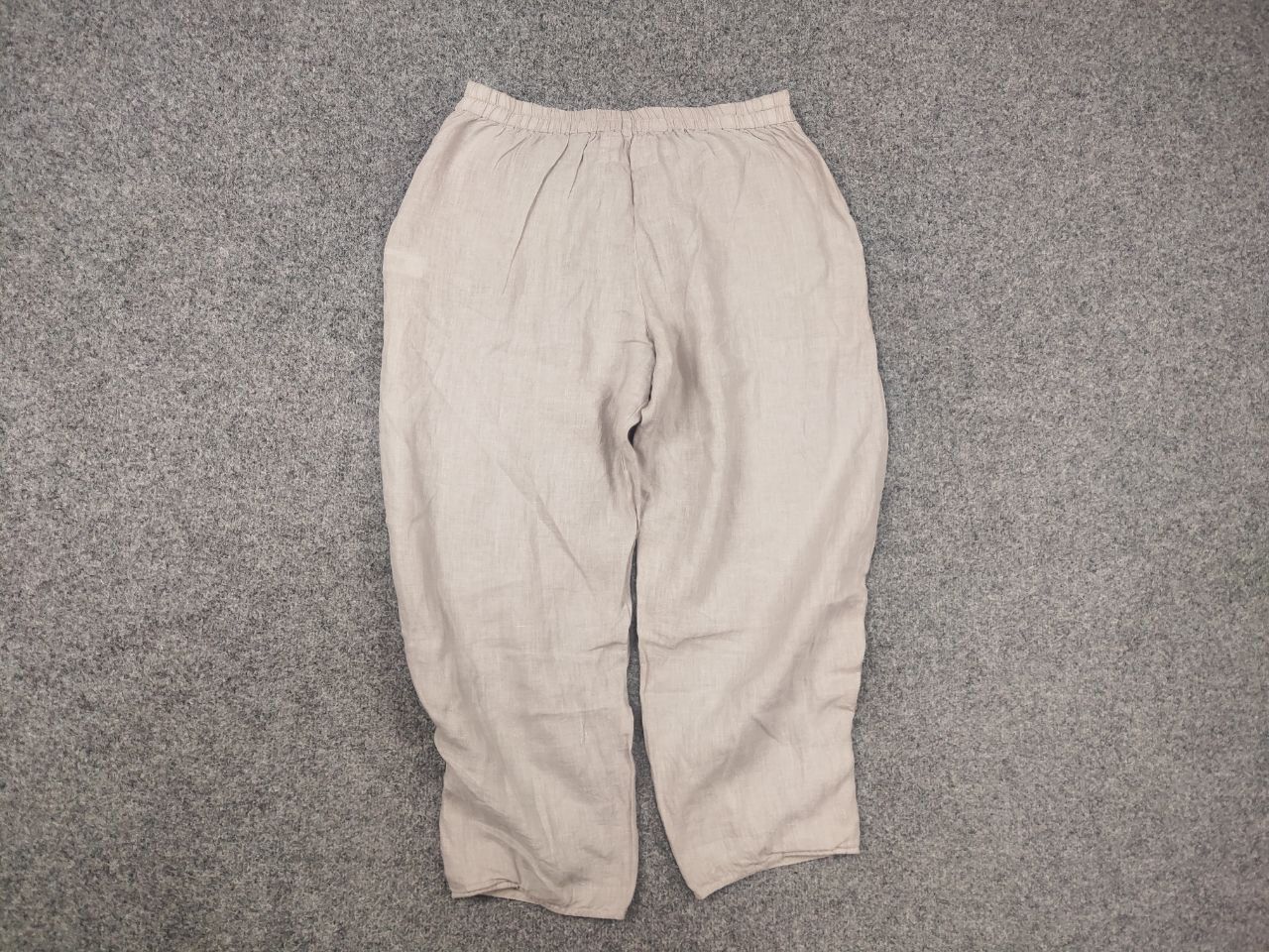 Vintage Grizas Design Minimalist Beige Linen Baggy Ankle Pants Size 32" / US 10 / IT 46 - 10 Thumbnail