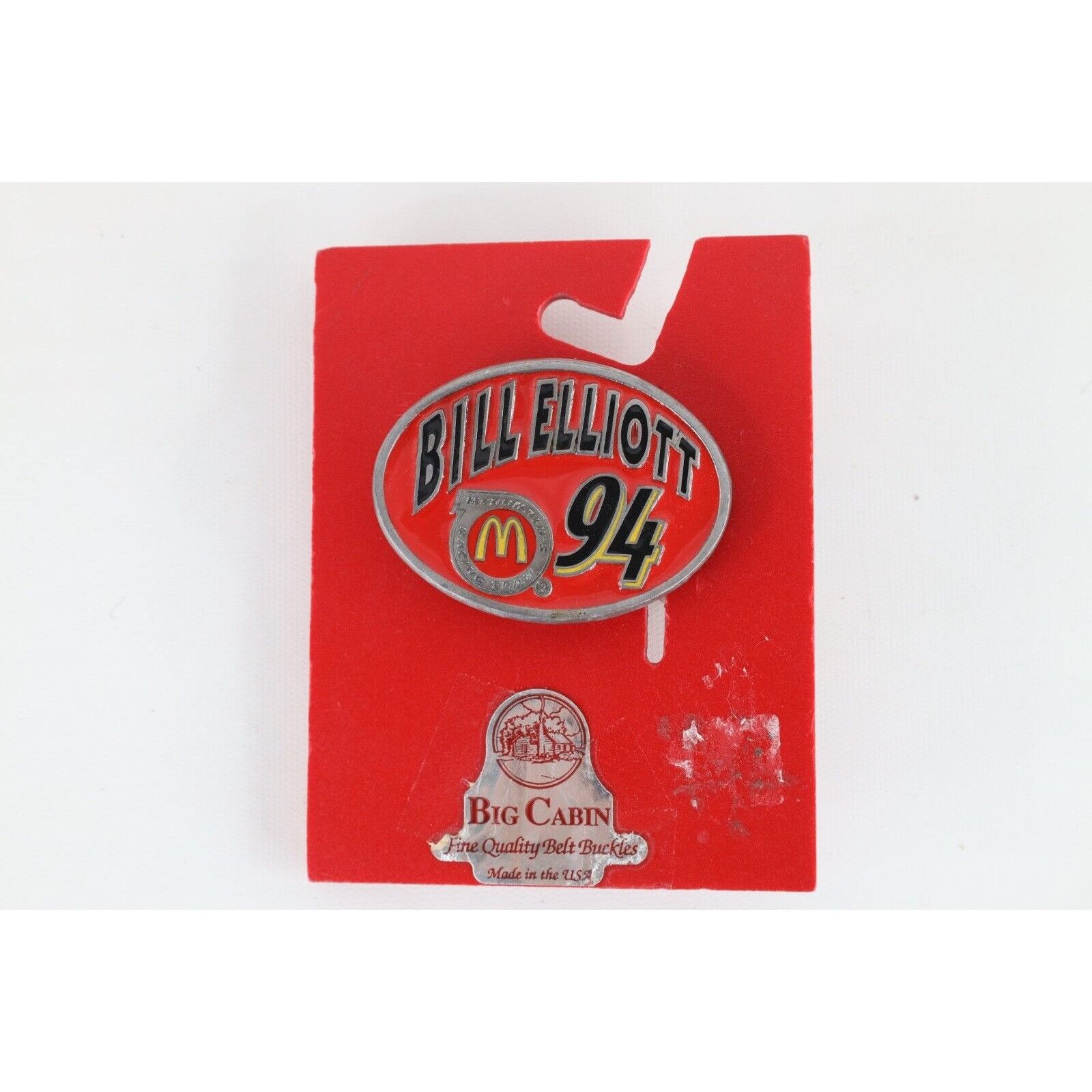 Vintage Deadstock Vintage NASCAR McDonalds Bill Elliott Belt Buckle Size ONE SIZE - 1 Thumbnail
