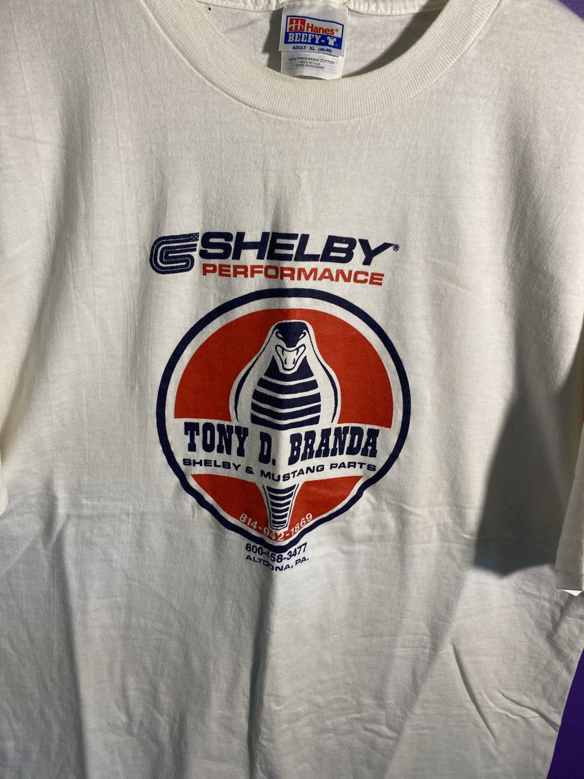 Vintage Vintage 90s Shelby performance racing t-shirt Size US XL / EU 56 / 4 - 3 Thumbnail