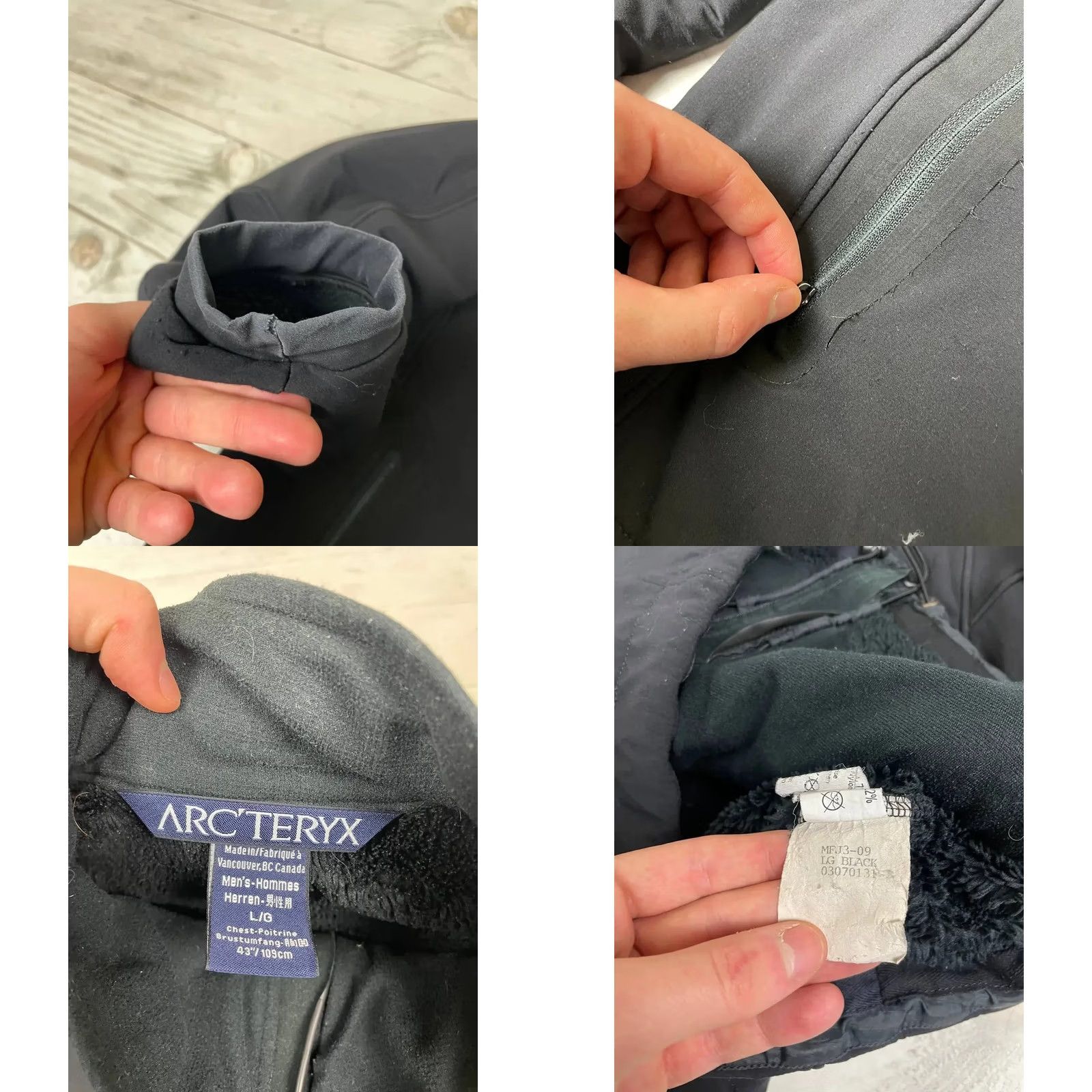 Arc'teryx VINTAGE Arc’teryx Easyrider Soft Shell Jacket Outdoor 90s Black L Men Size US L / EU 52-54 / 3 - 9 Thumbnail