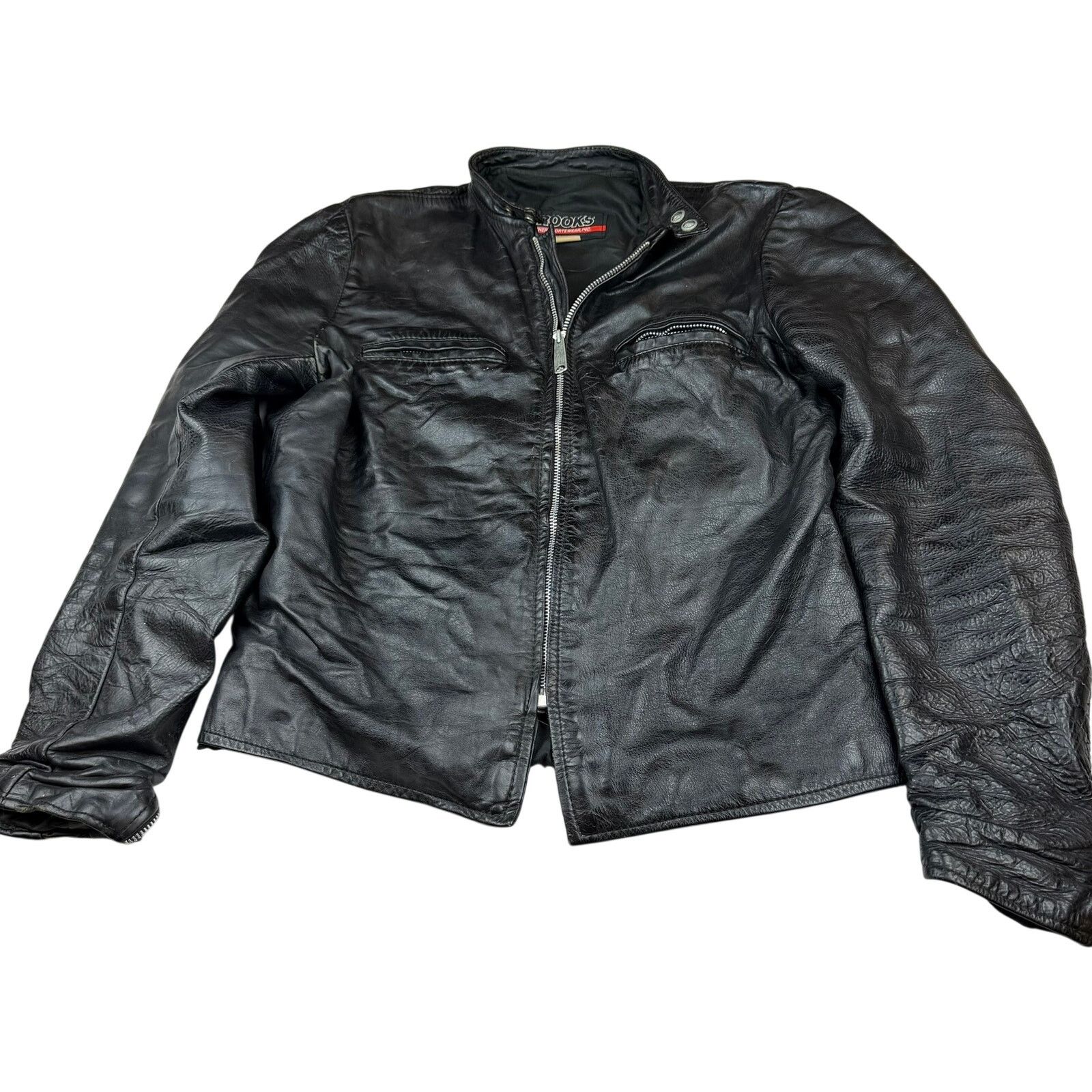 Brooks Brooks Leather Sportswear Vintage Moto Jacket Detroit Size US M / EU 48-50 / 2 - 1 Thumbnail