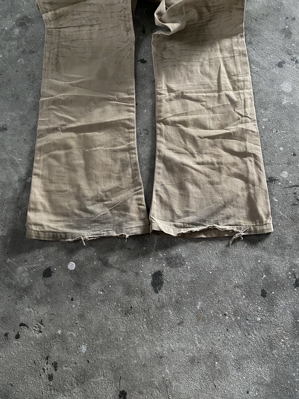 JACKROSE Jackrose Clawmark Distressed Flared Pants Size US 33 - 10 Thumbnail