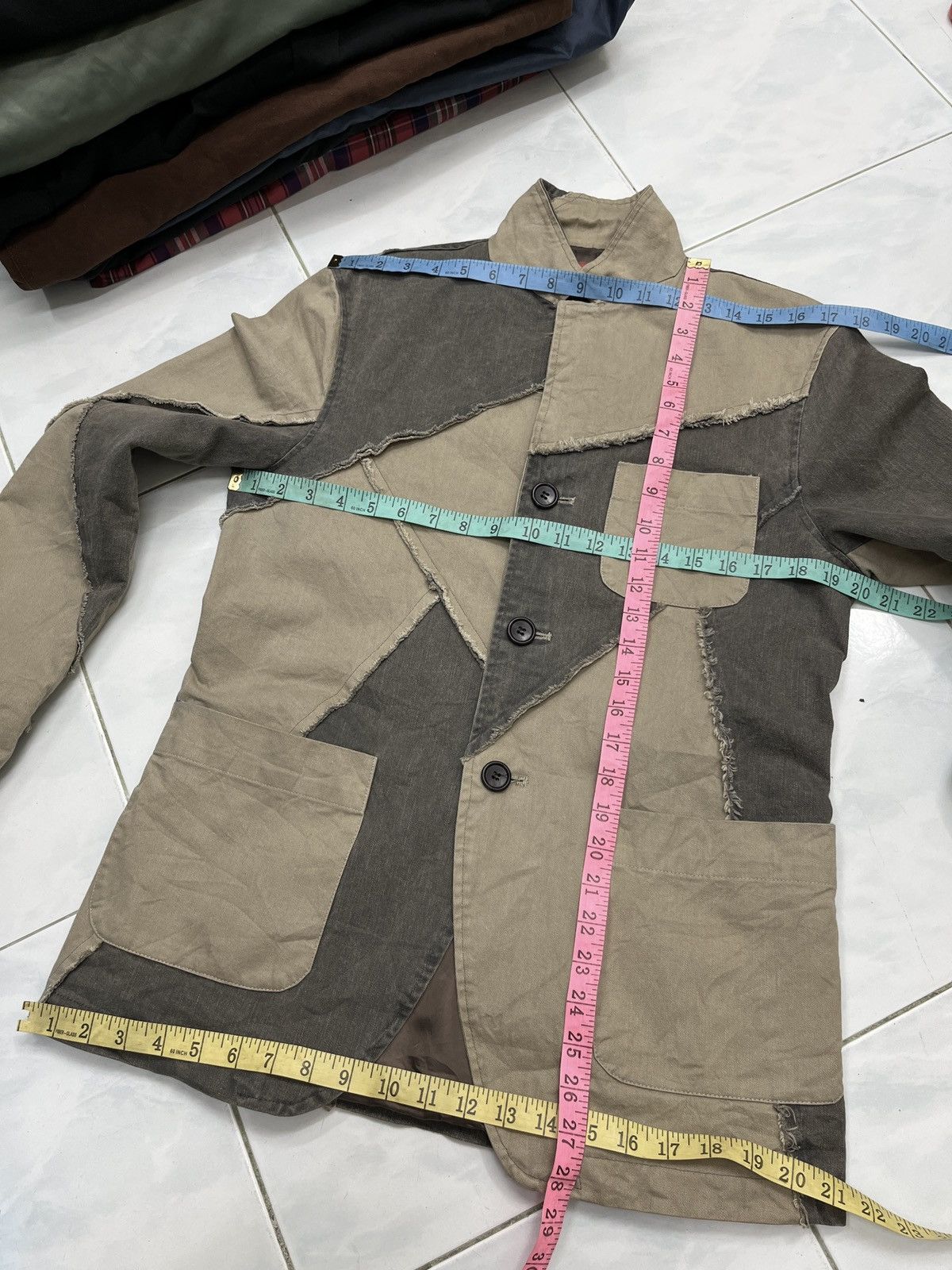 Vintage 🔥🔥🔥STEALS SKY CONQUEROR PATCHWORK JACKET KAPITAL INSPIRED Size US S / EU 44-46 / 1 - 15 Thumbnail