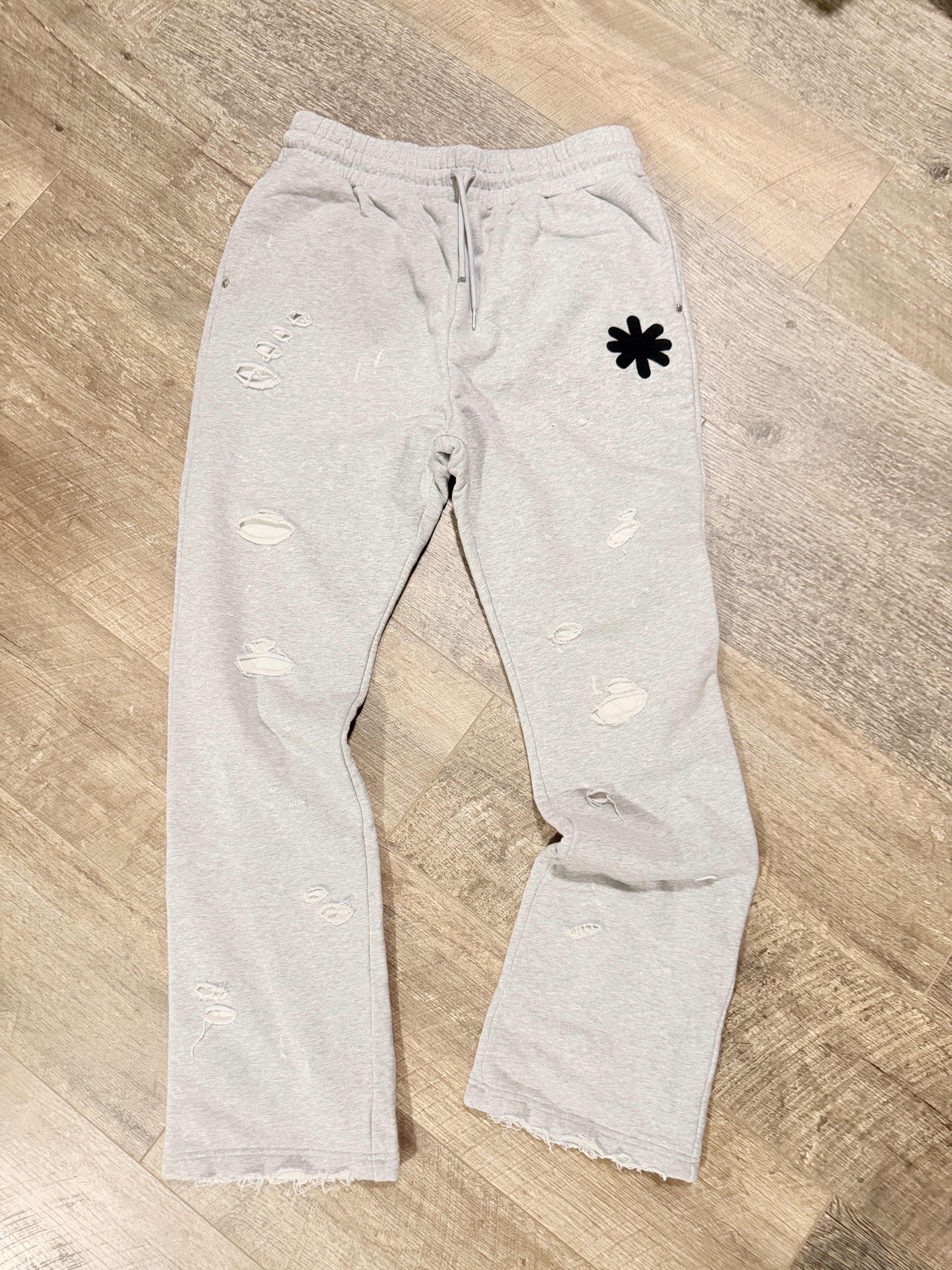 LOSTSHDWS Lost Shdws DSTRY Double Layered OG Logo Grey Sweatpant Size US 38 / EU 54 - 1 Thumbnail