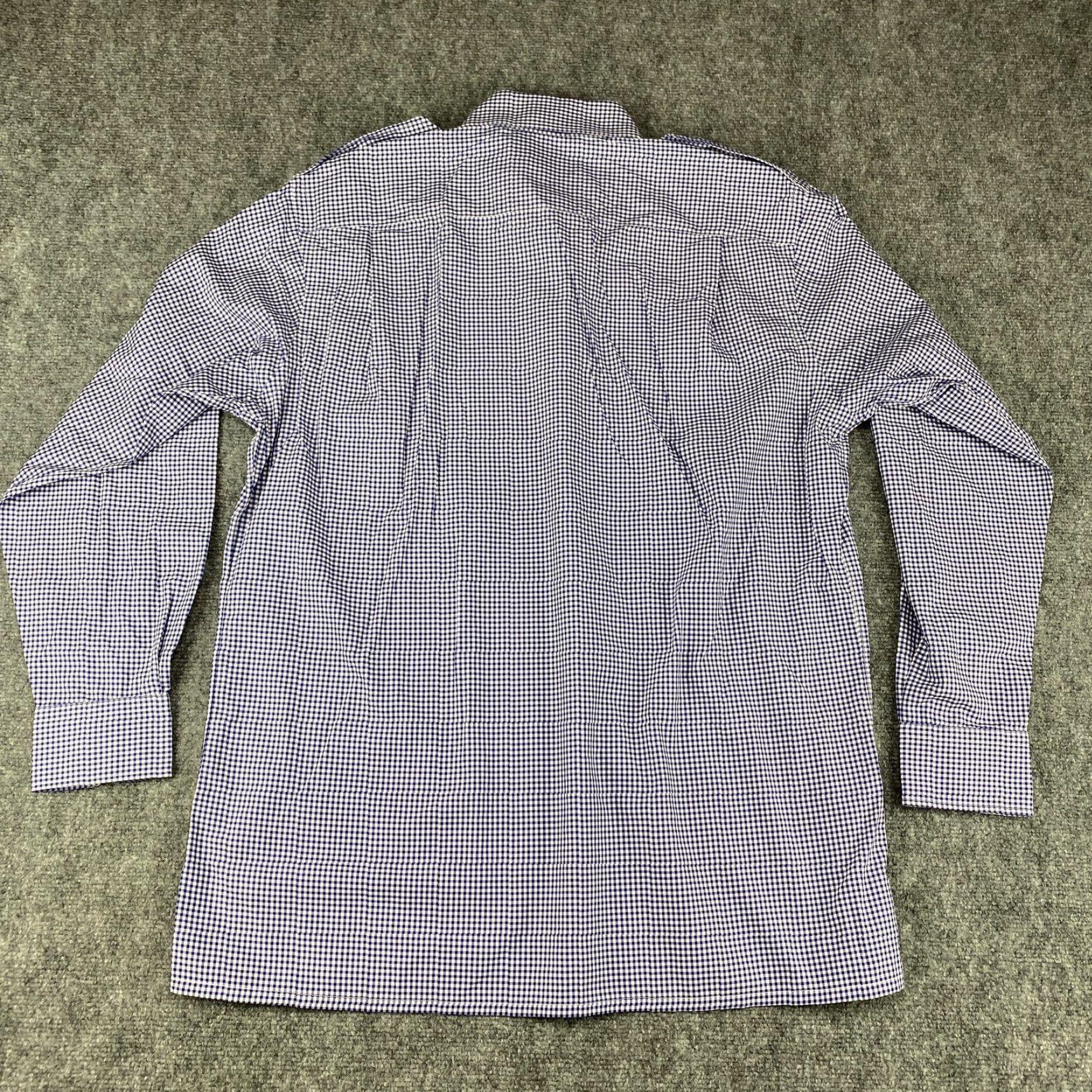 Vintage VINTAGE Maus & Hoffman Shirt Mens L Blue White Gingham Check Button-Down Cotton USA Size US L / EU 52-54 / 3 - 4 Thumbnail