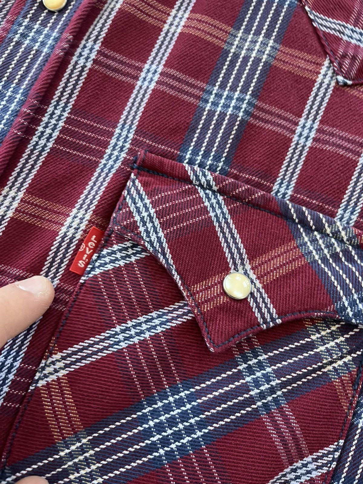 Levi's Vintage Clothing Vintage Levis Red Tab Overshirt Red Plaid Heavy Shirt Size US XL / EU 56 / 4 - 7 Thumbnail