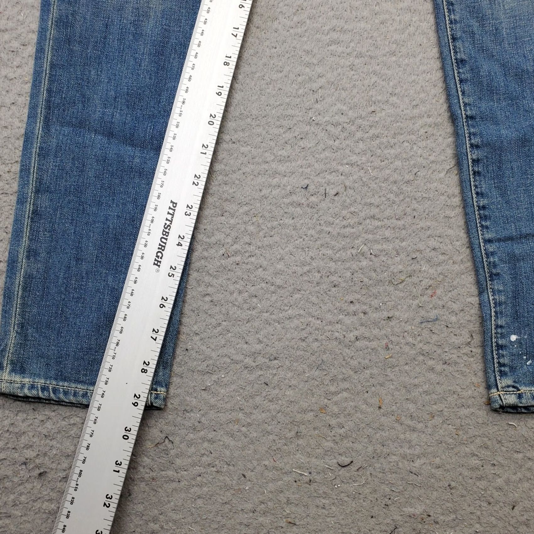 Paige Paige Skyline Ankle Peg Jeans Women Size 26 Denim 5-Pocket Studded Blue Jeans Size 26" / US 2 / IT 38 - 4 Thumbnail