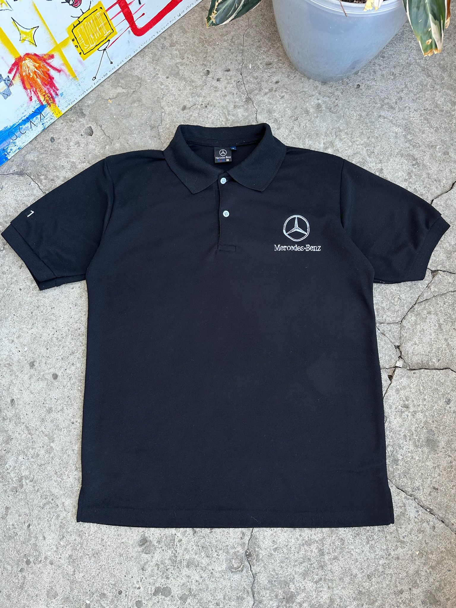 Mercedes-Benz 1990s MERCEDES BENZ POLO TSHIRT Size US L / EU 52-54 / 3 - 5 Thumbnail