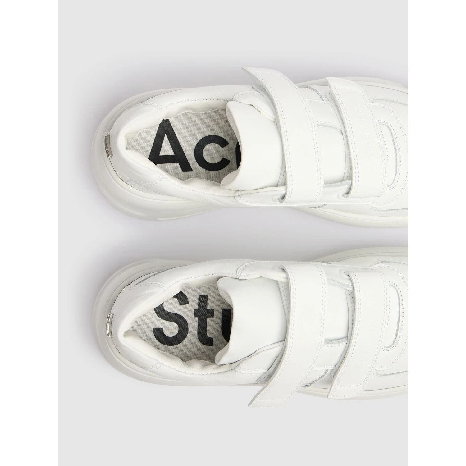 Acne Studios ACNE STUDIOS Steffey Optic White Strap Platform Sneakers New Size US 9 / IT 39 - 3 Thumbnail