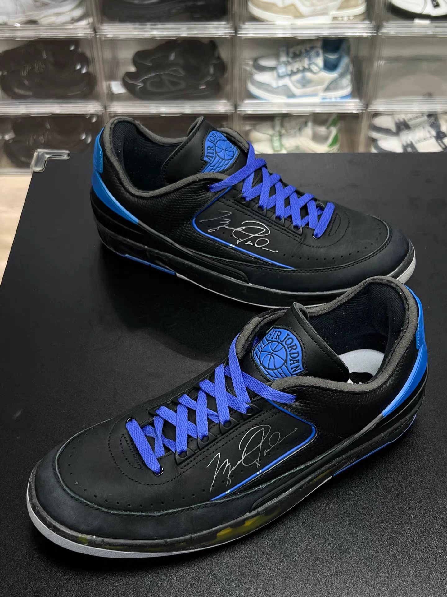 Nike Air Jordan 2 x OFF-WHITE Deconstructed Low Black Blue K15 Size US 12.5 / EU 45-46 - 1 Thumbnail
