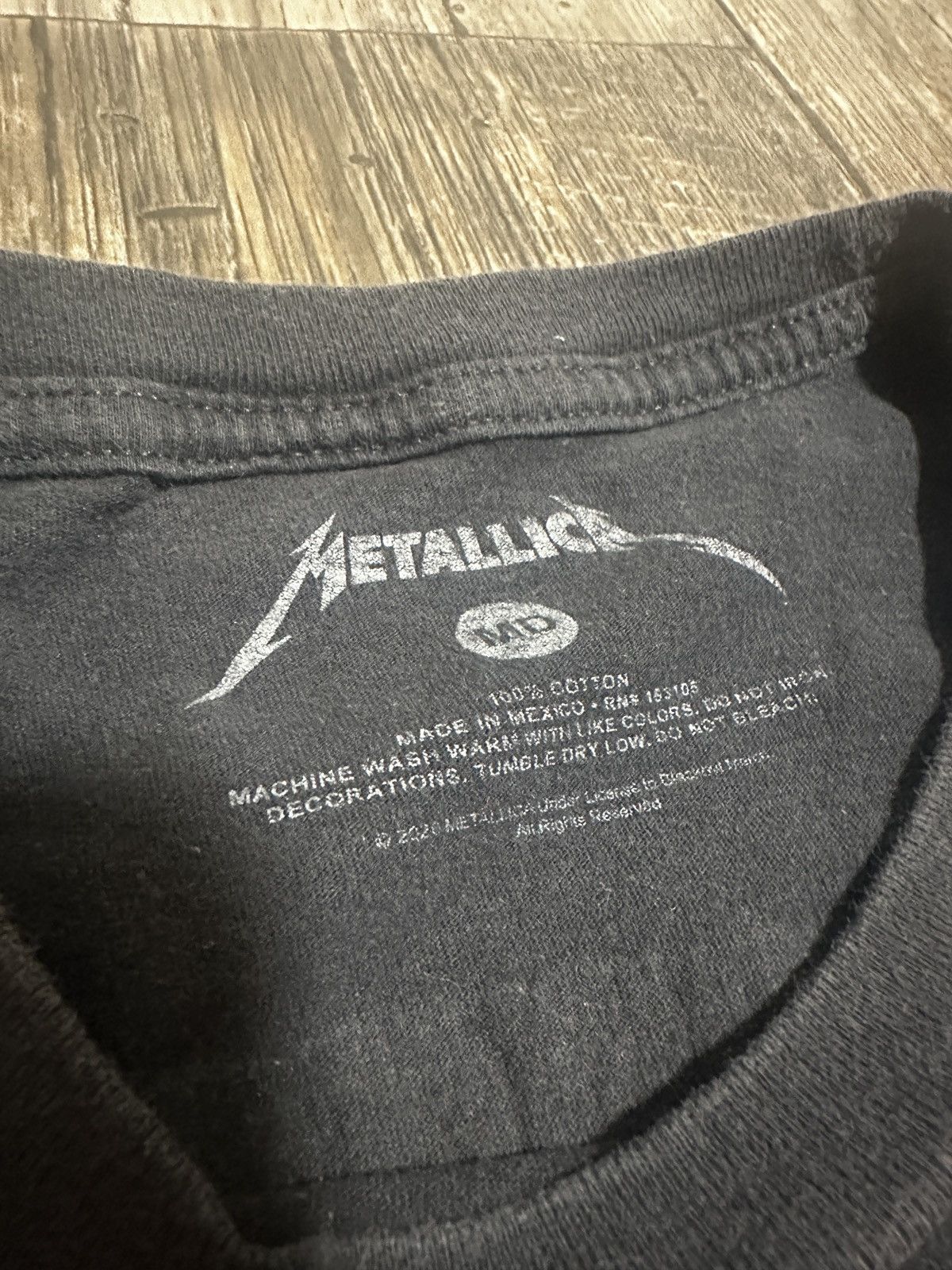 Band Tees × Metallica × Vintage Metallica Blindfolded Skull Concert Tee Size US M / EU 48-50 / 2 - 5 Thumbnail