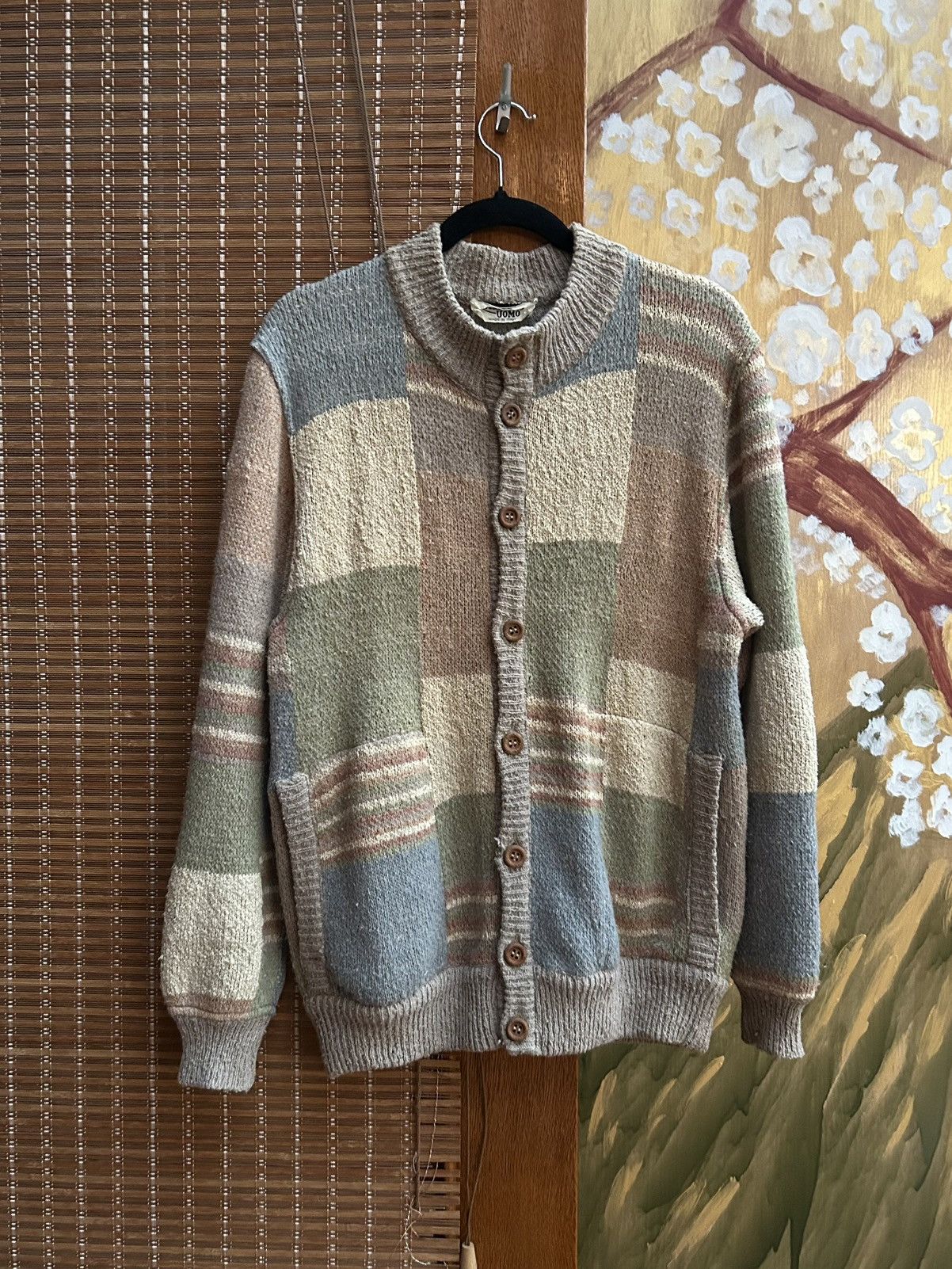 Missoni Vintage Missoni UOMO Wool Silk Blend Patchwork Cardigan L Size US L / EU 52-54 / 3 - 1 Thumbnail