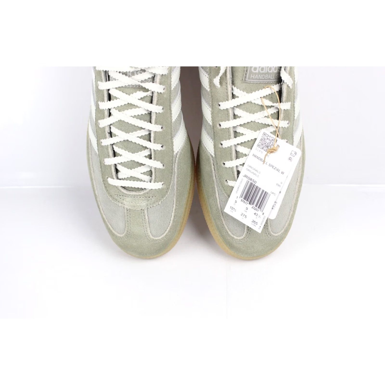 Adidas adidas Women's Handball Spezial Sneakers Size 10.5 Gray Pebble JR0850 Shoes Sneaker Adult Womens Size US 11 / IT 41 - 4 Thumbnail