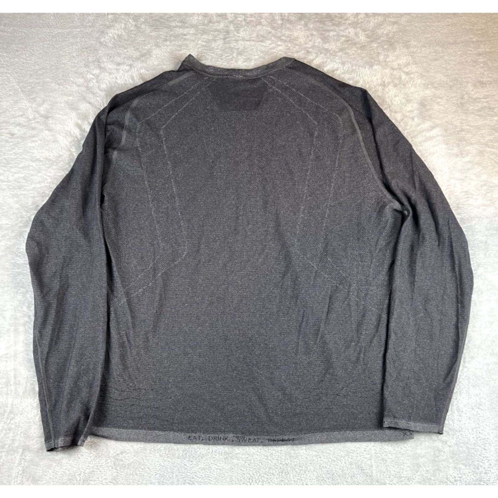 Lululemon Lululemon Metal Vent Tech Shirt Mens L Long Sleeve Gray Nylon Polyester Spandex Breathable Moisture Wicking Running Gym Training Activewear Logo Size US L / EU 52-54 / 3 - 2 Thumbnail