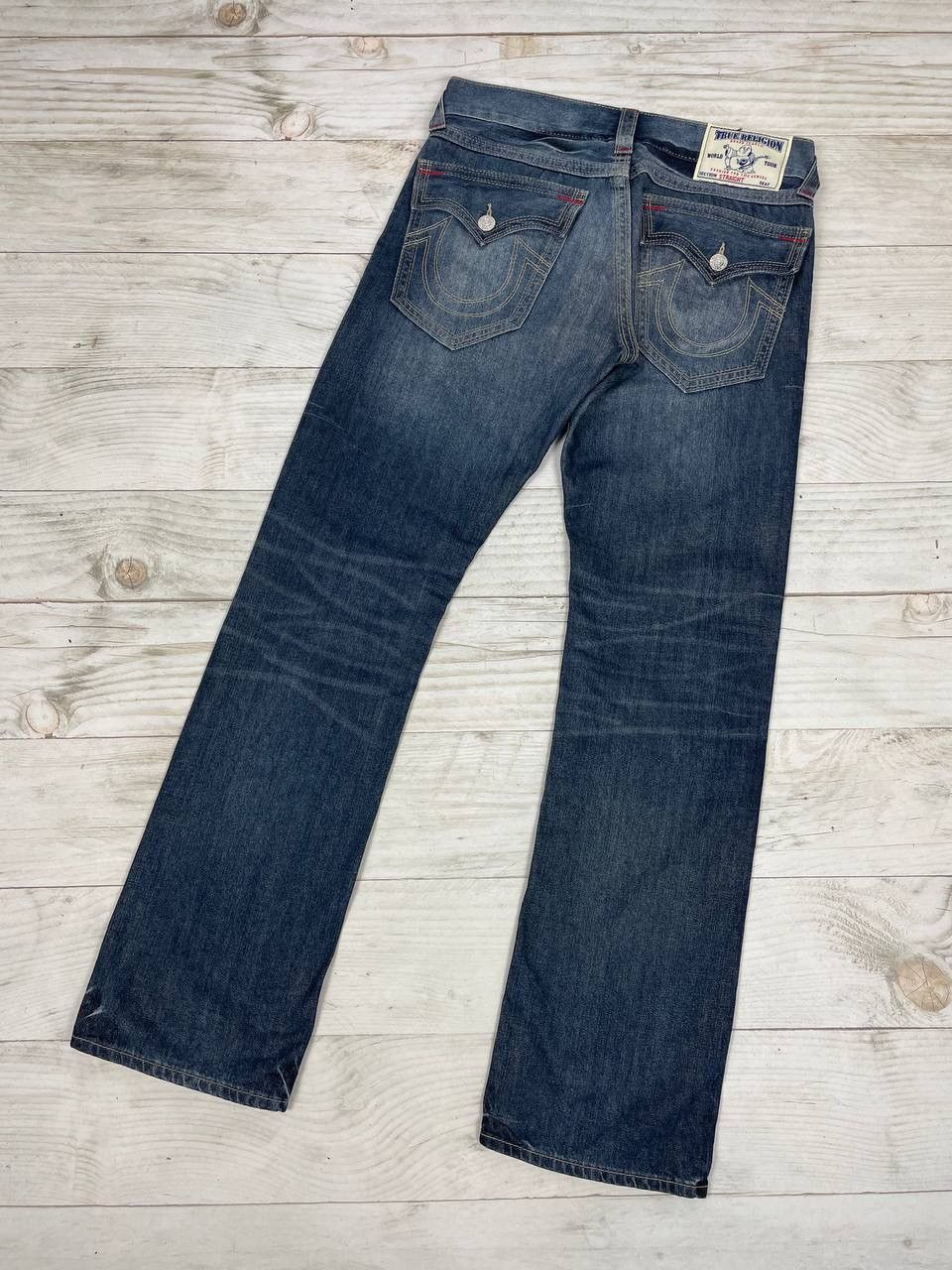 True Religion Vintage True Religion Baggy Straight Denim Jeans Japan Y2K Size US 31 - 1 Thumbnail