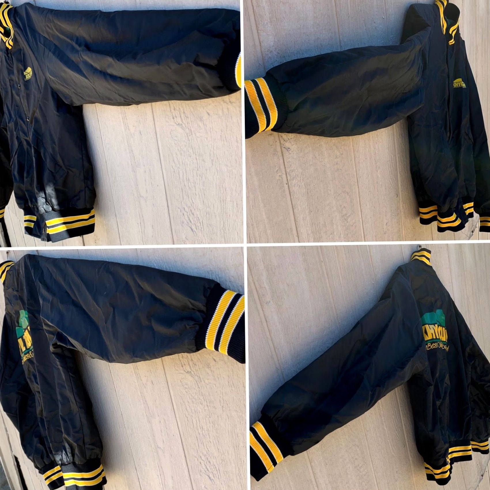 Vintage VINTAGE KHYL 101.1 FM The Best Oldies & The Best of Today raglan jacket 42 L 44 Black Nylon Pla-Jac by Dunbrooke Shirt Adult Large Mens Size US L / EU 52-54 / 3 - 3 Thumbnail
