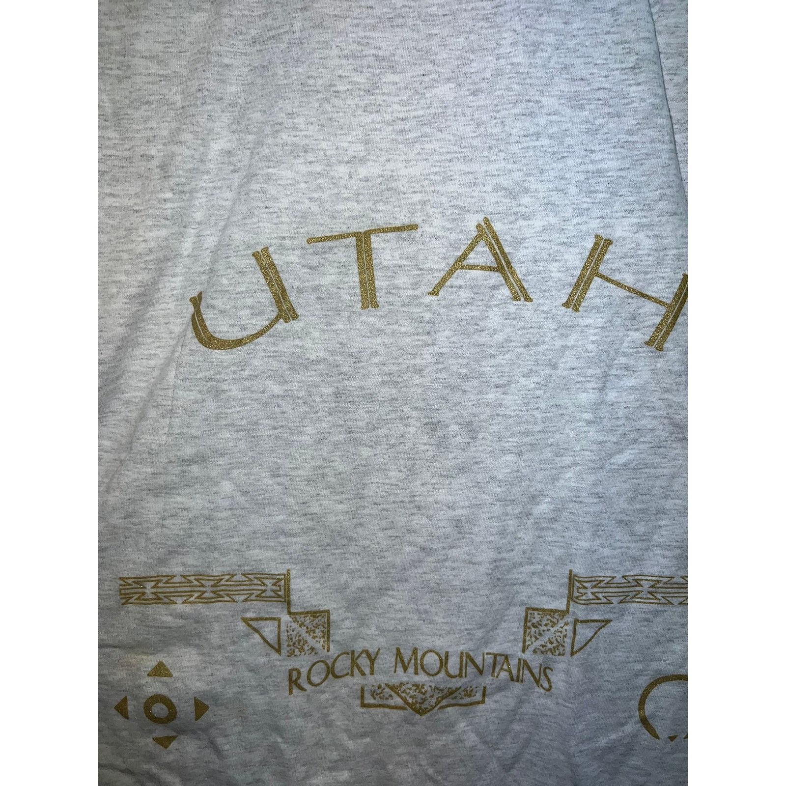 Jerzees Vintage Test Print Shirt Utah Rocky Mountains montana Shirt Size US L / EU 52-54 / 3 - 2 Thumbnail