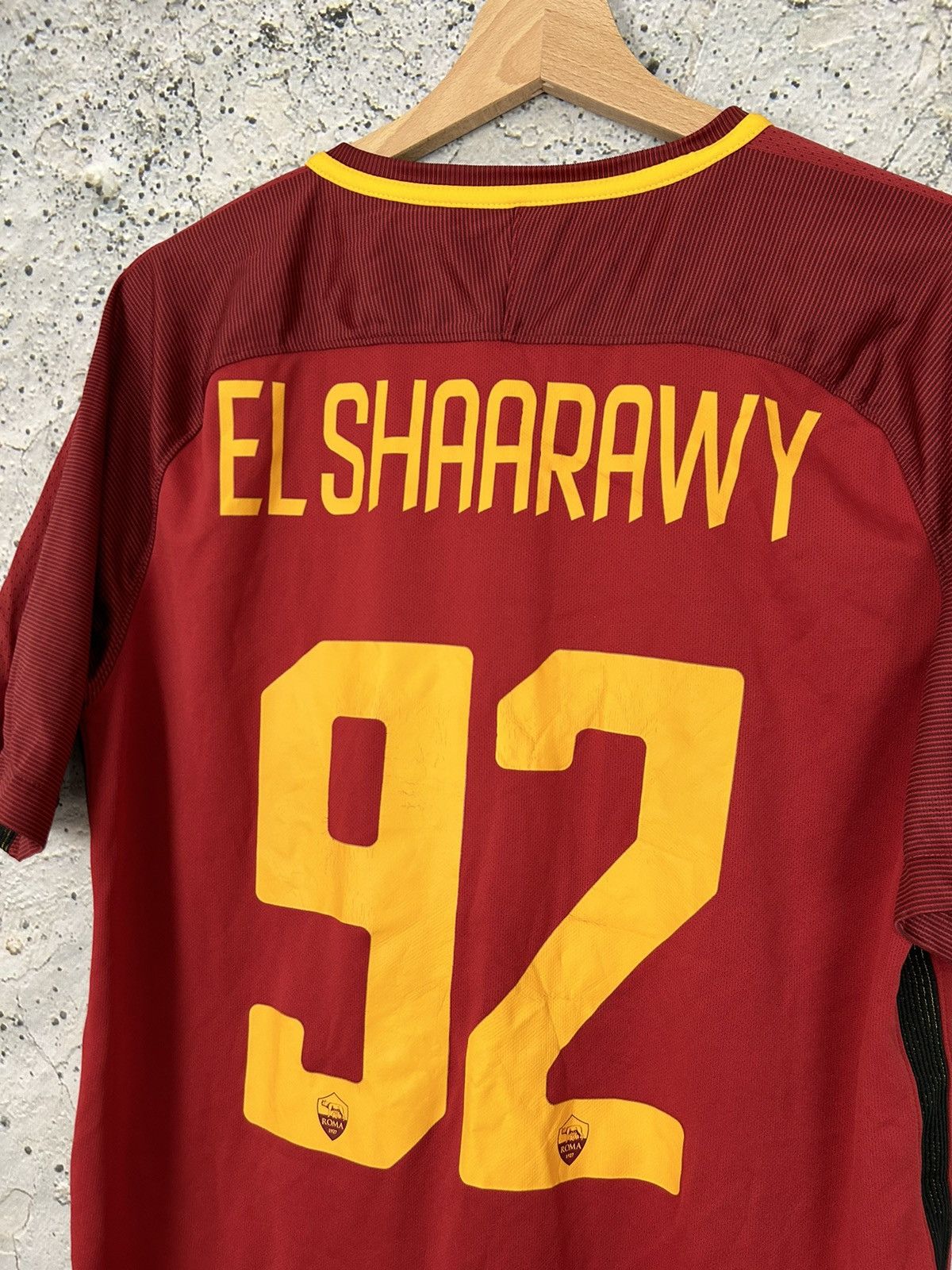 Nike AS Roma El Shaarawy Soccer Jersey Nike Football Rare Size US M / EU 48-50 / 2 - 6 Thumbnail