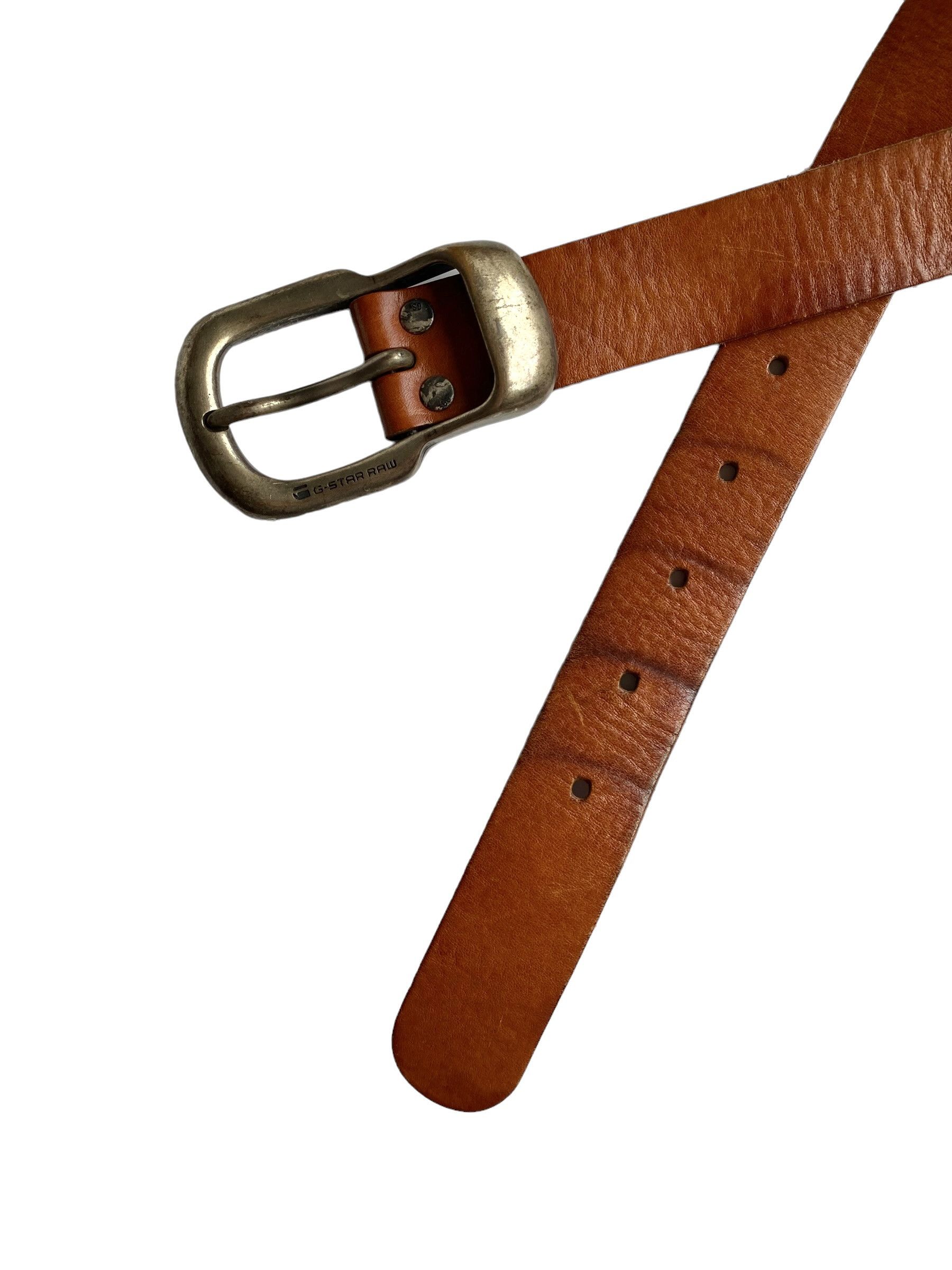 G-Star G-Star Raw Thick Leather Brown Belt (S) Size 30 - 6 Thumbnail