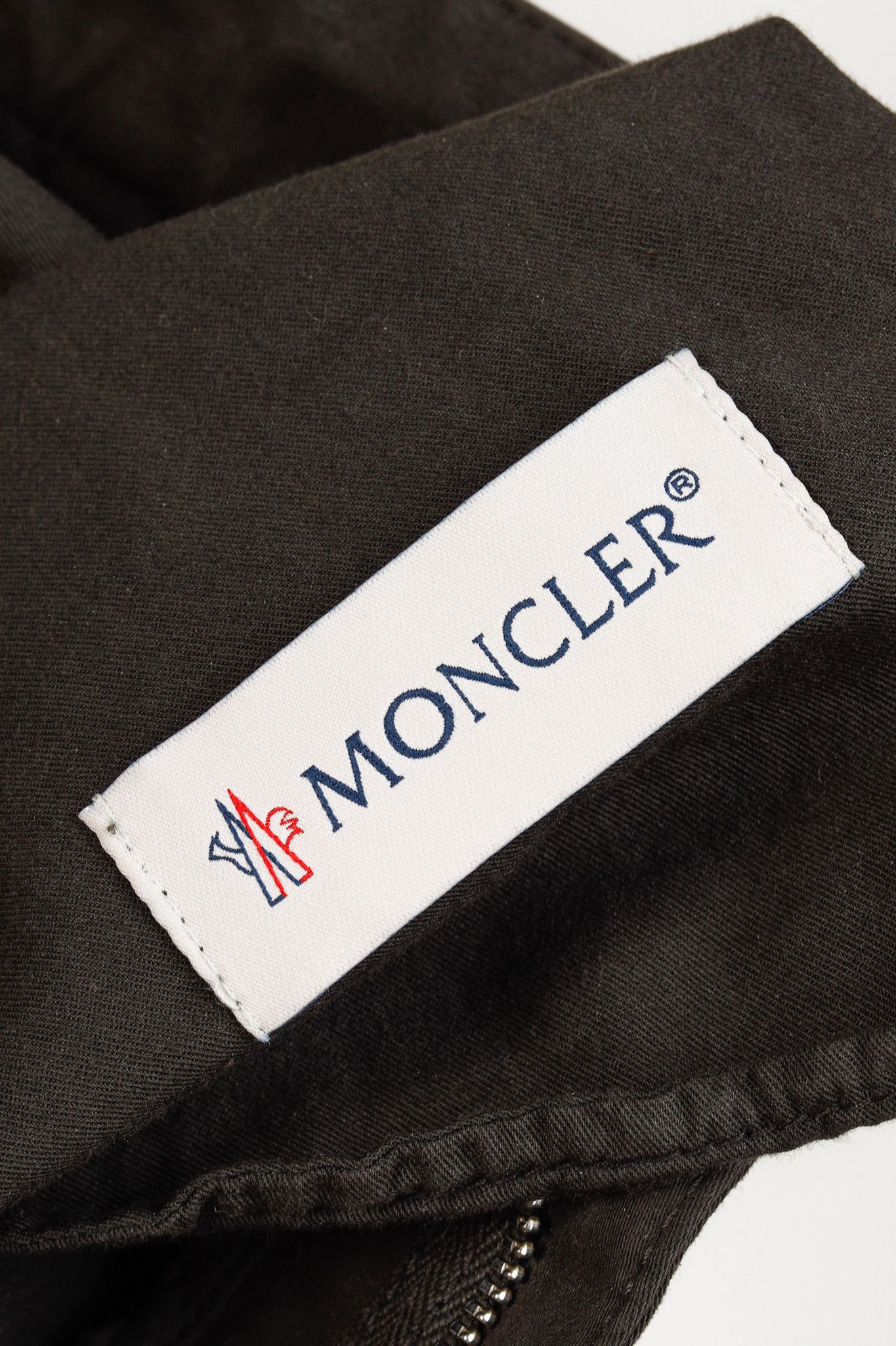 Moncler Moncler Military Khaki Wide-Leg Stretch-Cotton Cargo pant Size US 34 / EU 50 - 4 Thumbnail