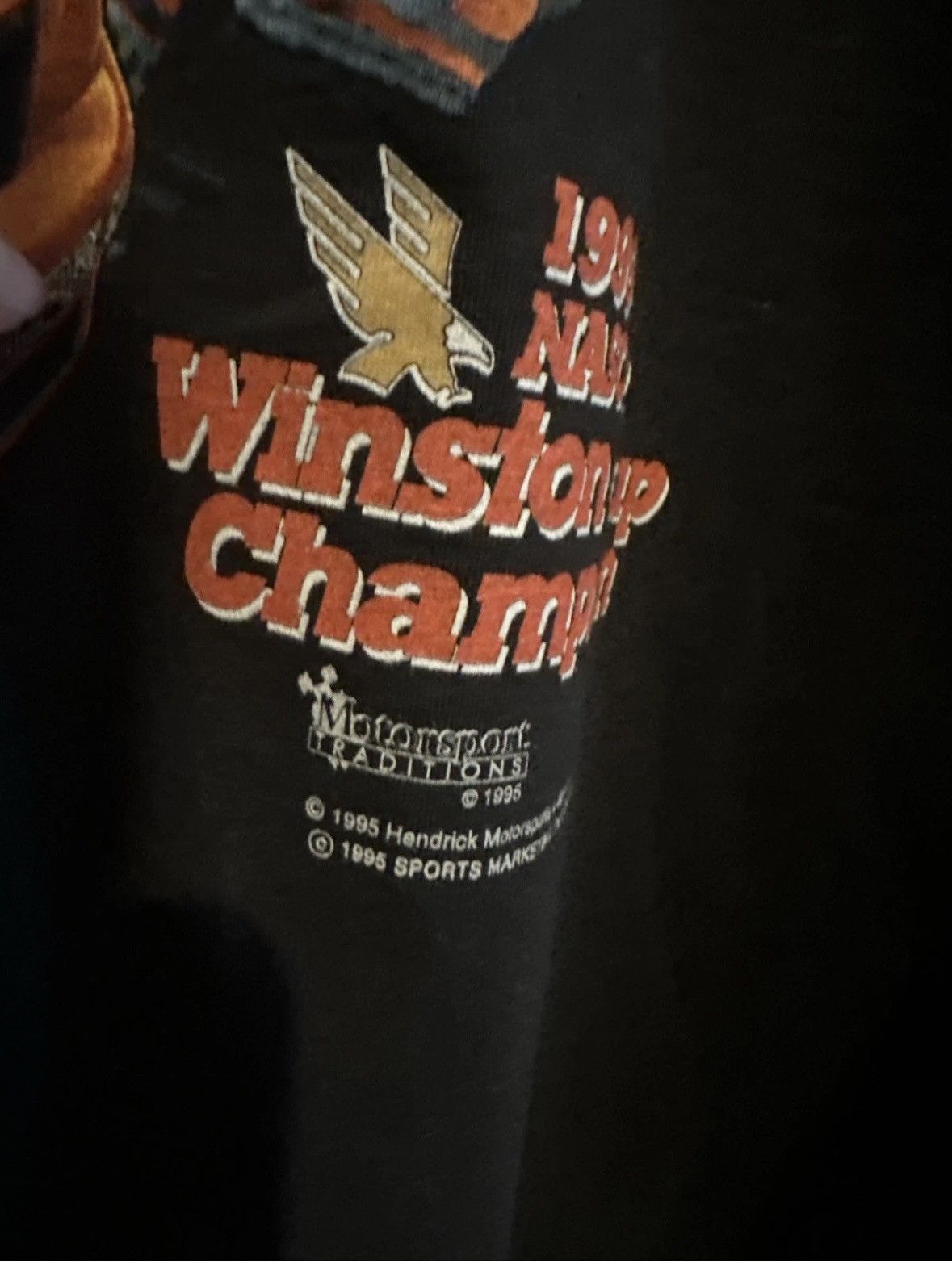 NASCAR Vintage 1995 Jeff Gordon NASCAR Winston Cup Champion t shirt Size US XXL / EU 58 / 5 - 4 Thumbnail