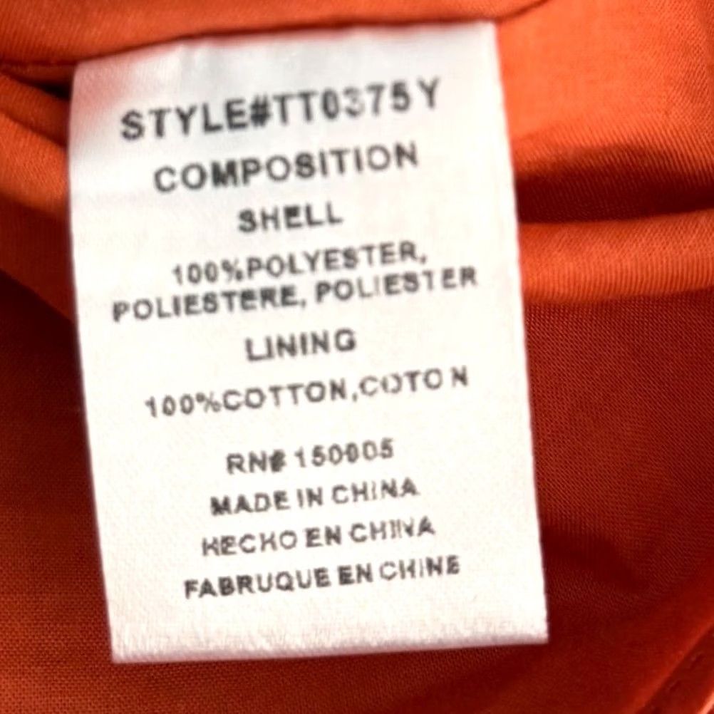 Rusty Maisie XS Cami Top Rust Orange Peplum Ruffle Crinkled Boho Summer Camisole Women XS Orange Casual Party Cocktail Travel Size XS / US 0-2 / IT 36-38 - 6 Thumbnail