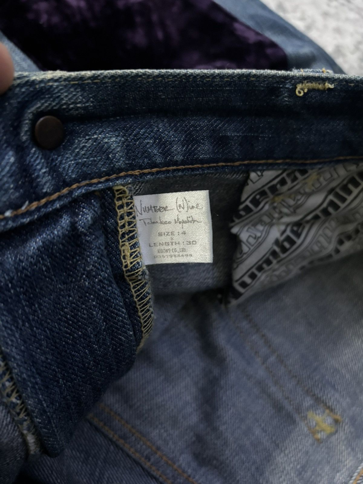 Number (N)ine Number Nine AW03 Kurt Cobain Denim Size US 30 / EU 46 - 6 Thumbnail