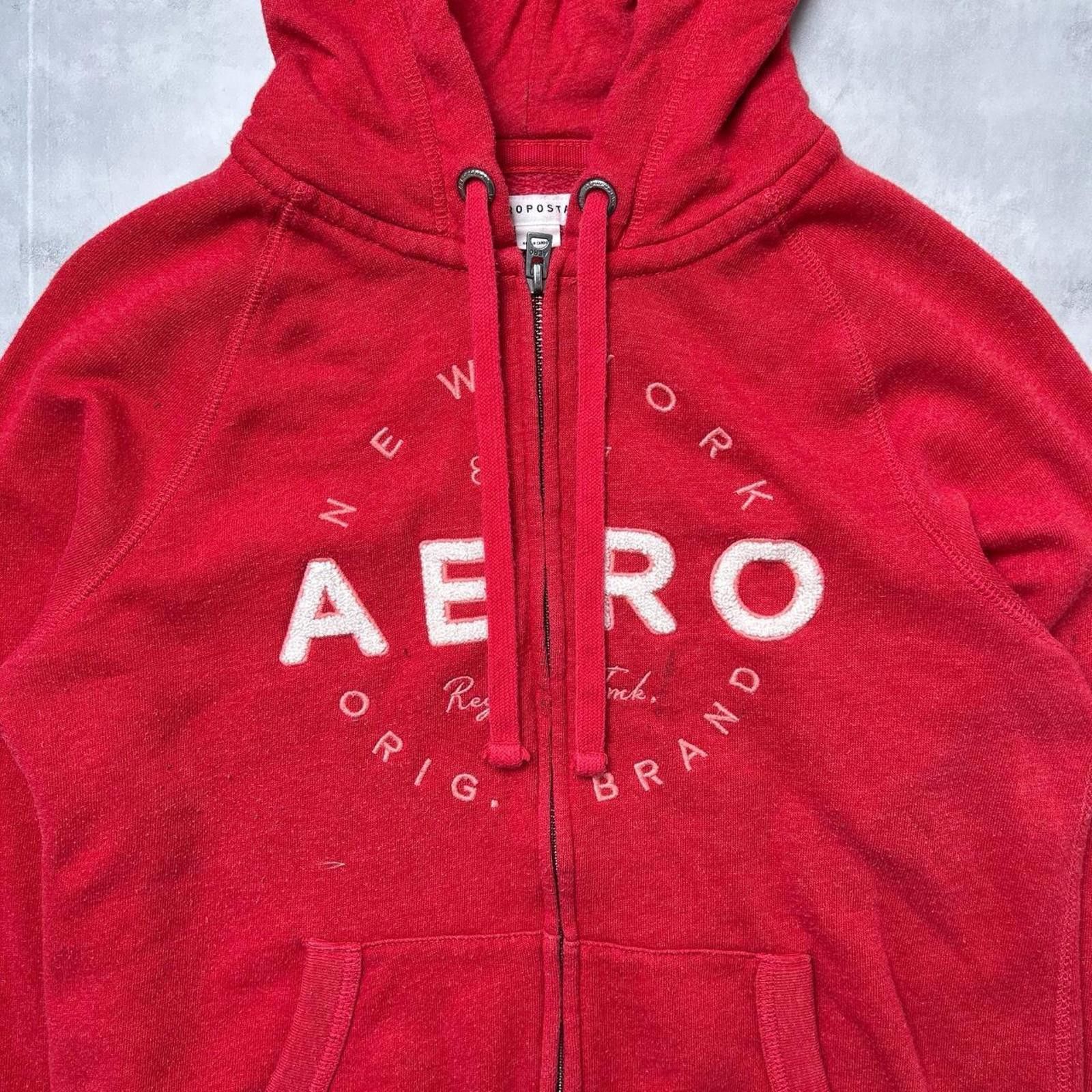 Aeropostale Y2K Aeropostale 00s Red Zip Up Jacket Size M / US 6-8 / IT 42-44 - 2 Thumbnail